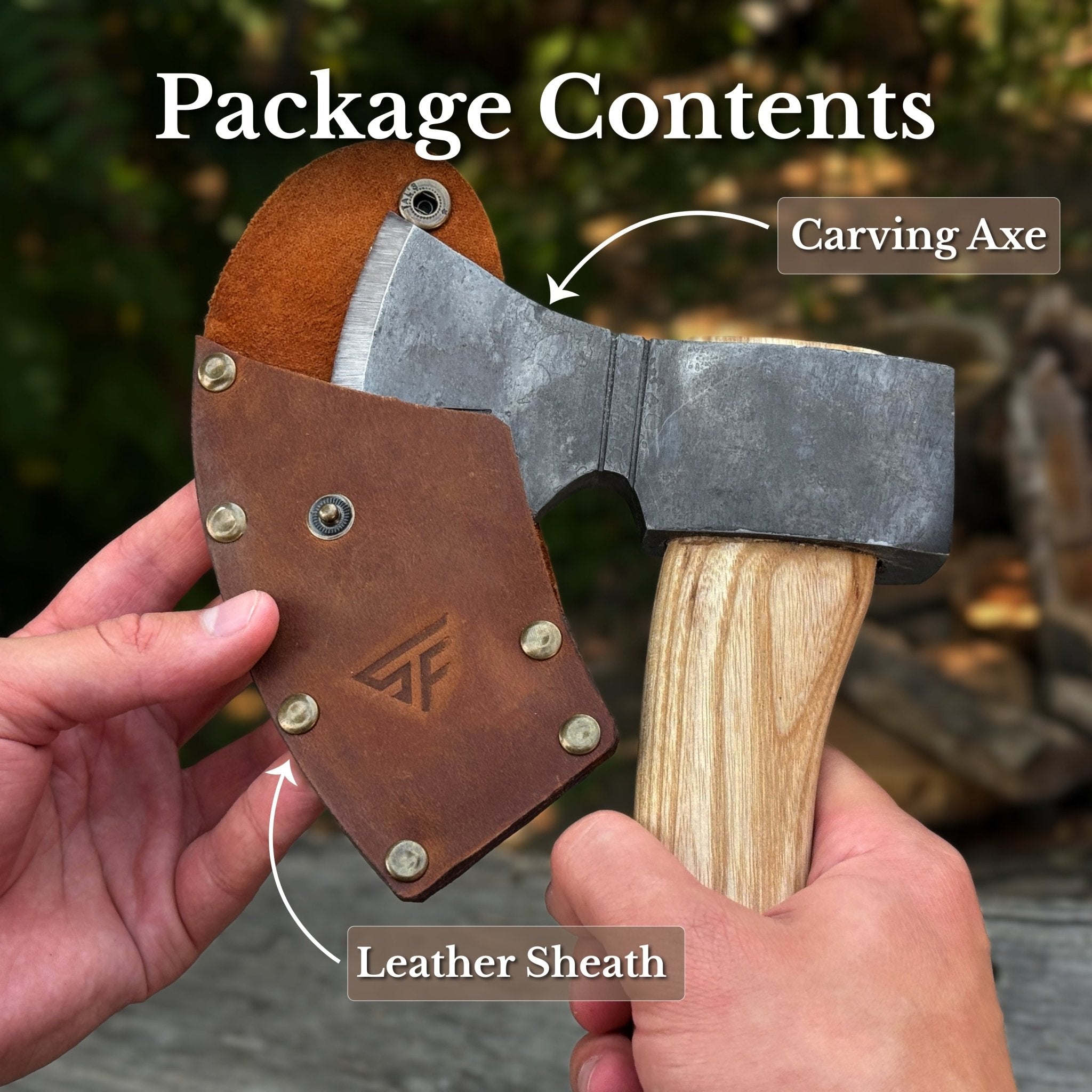 Small Carving Axe, 0.65 kg (1.43 lb) - 8