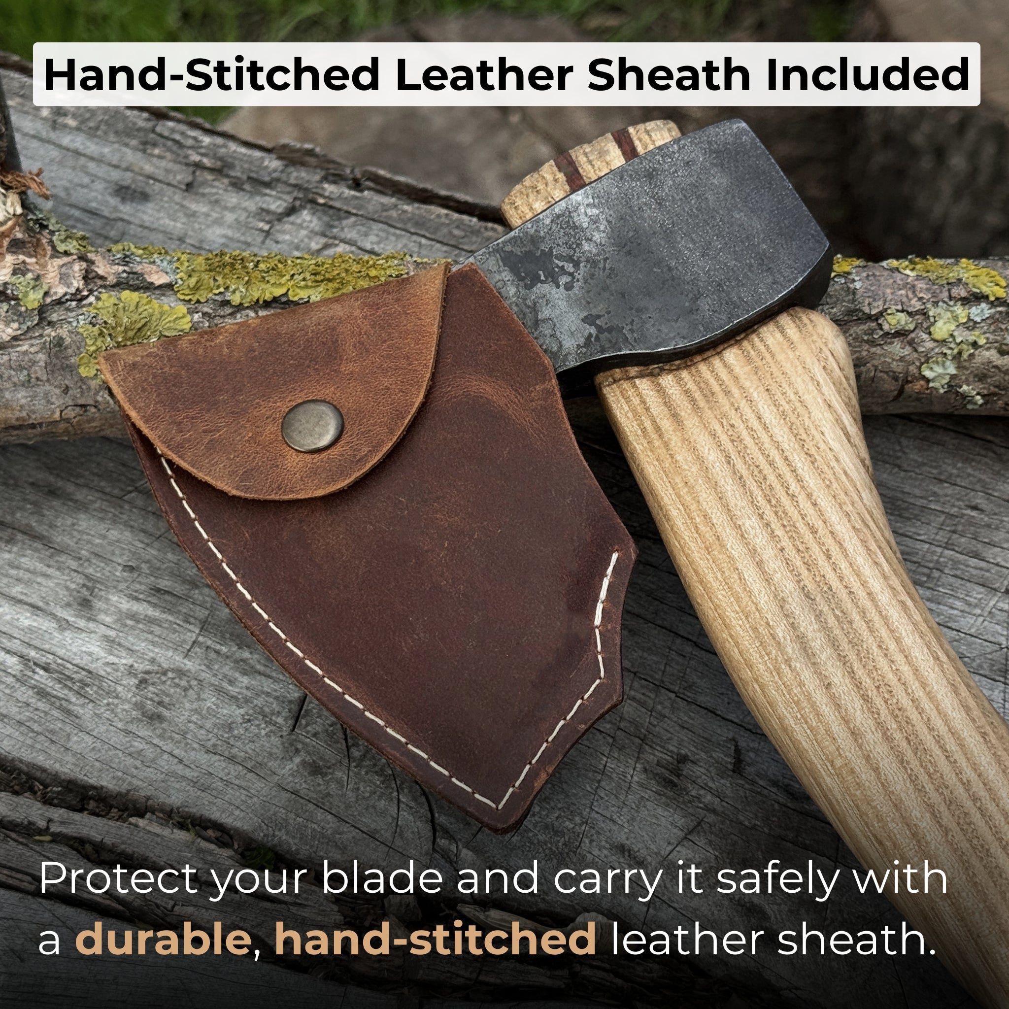 Small Carving Axe, 0.66 kg (1.46 lb) with Wooden Gift Box - 5