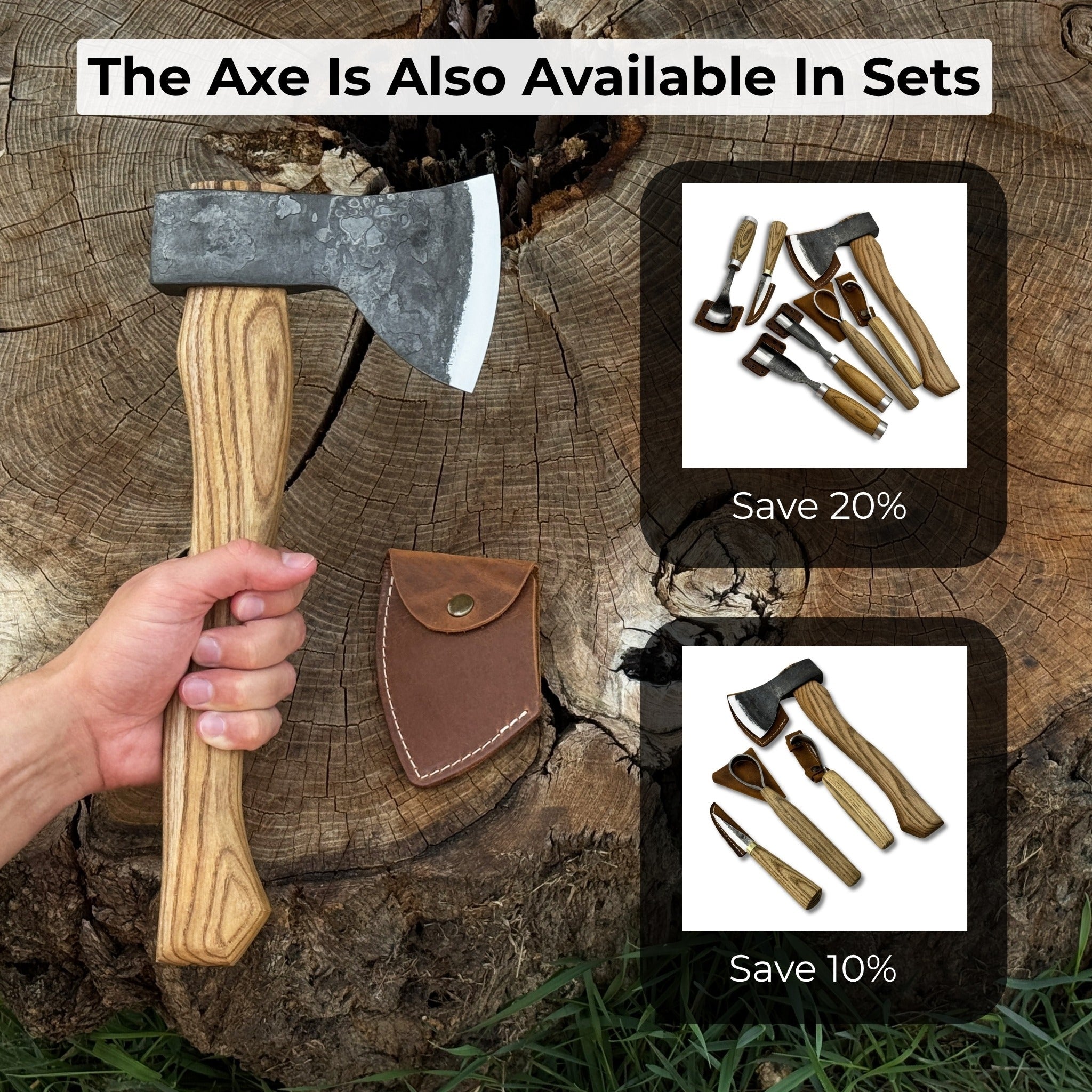 Small Carving Axe, 0.7 kg (1.54 lb) - 12