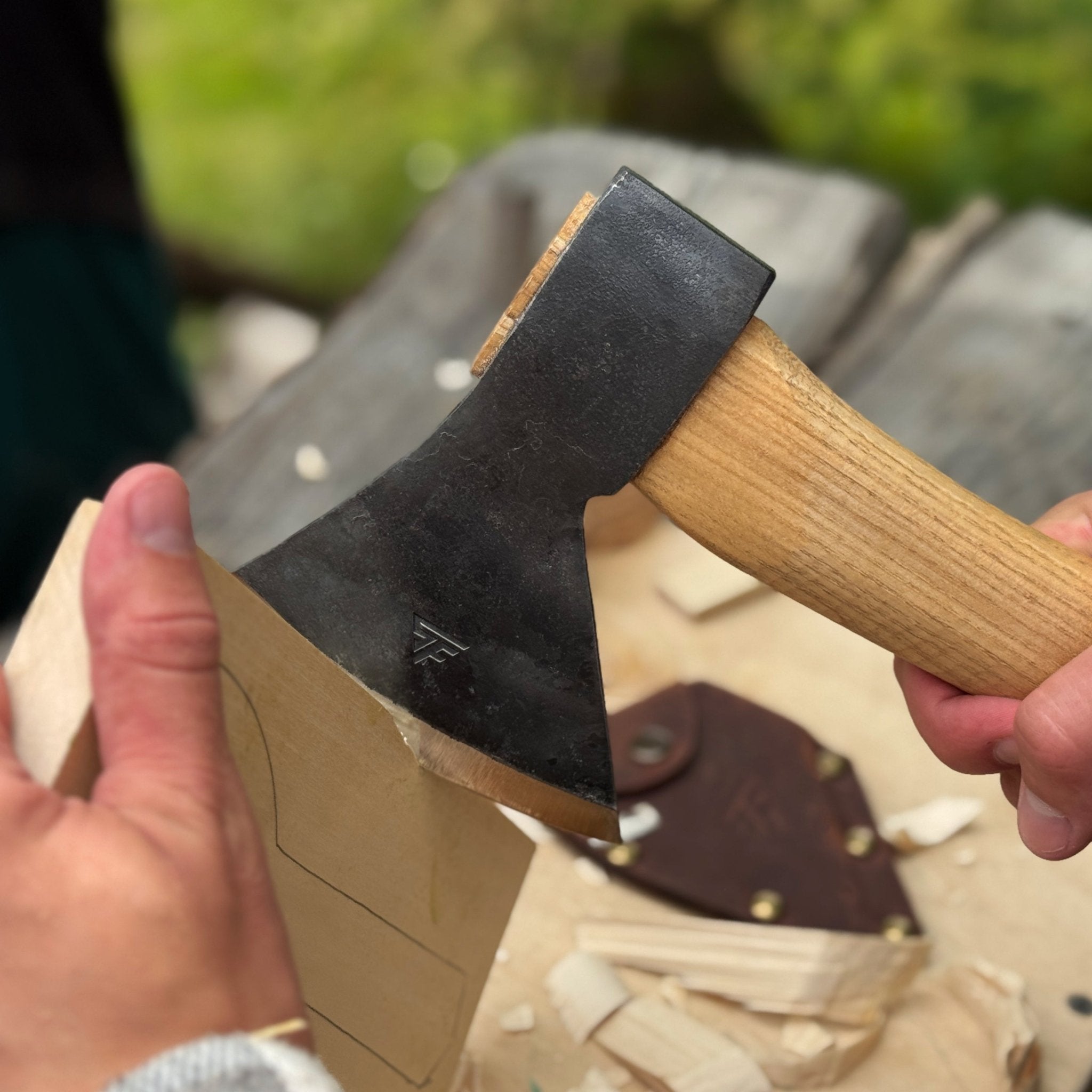 Small Carving Axe, 630 g (1.39 lb) - 4