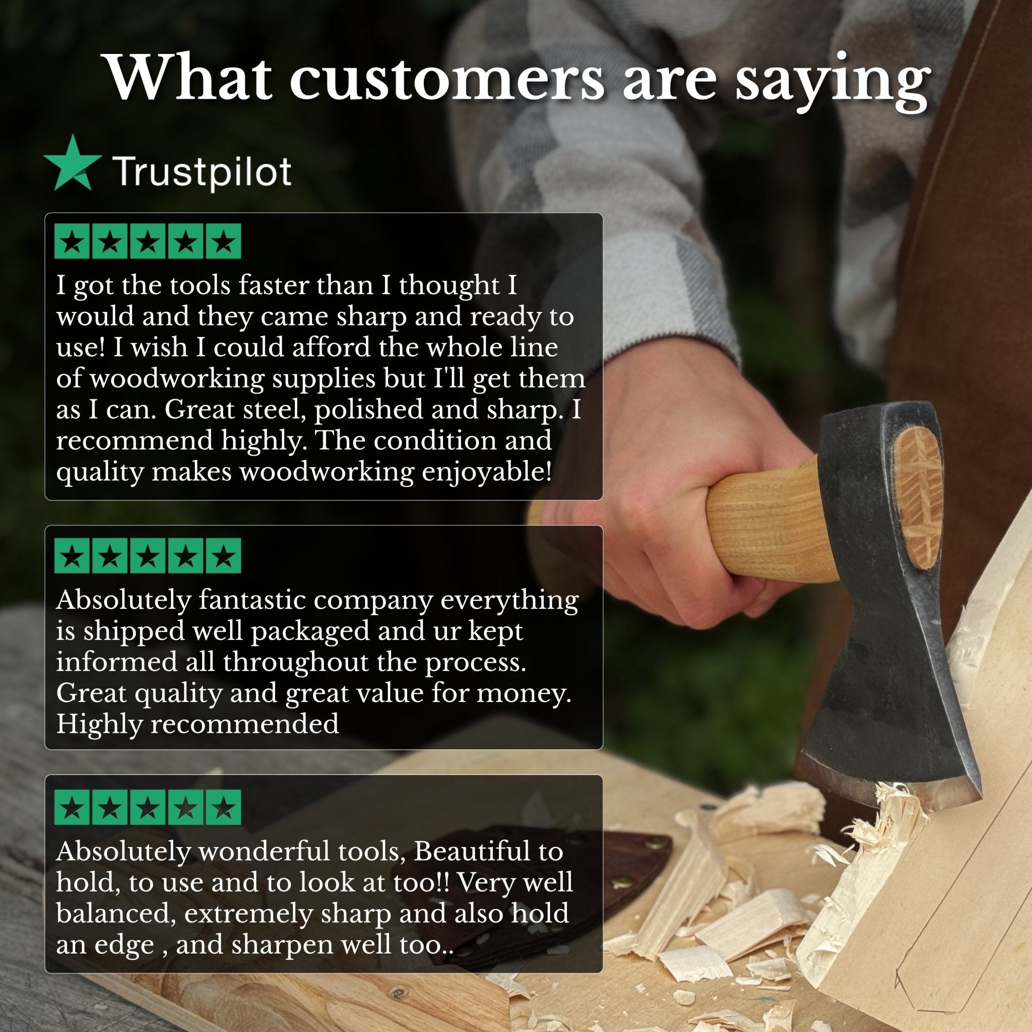 Small Carving Axe, 630 g (1.39 lb) - 11