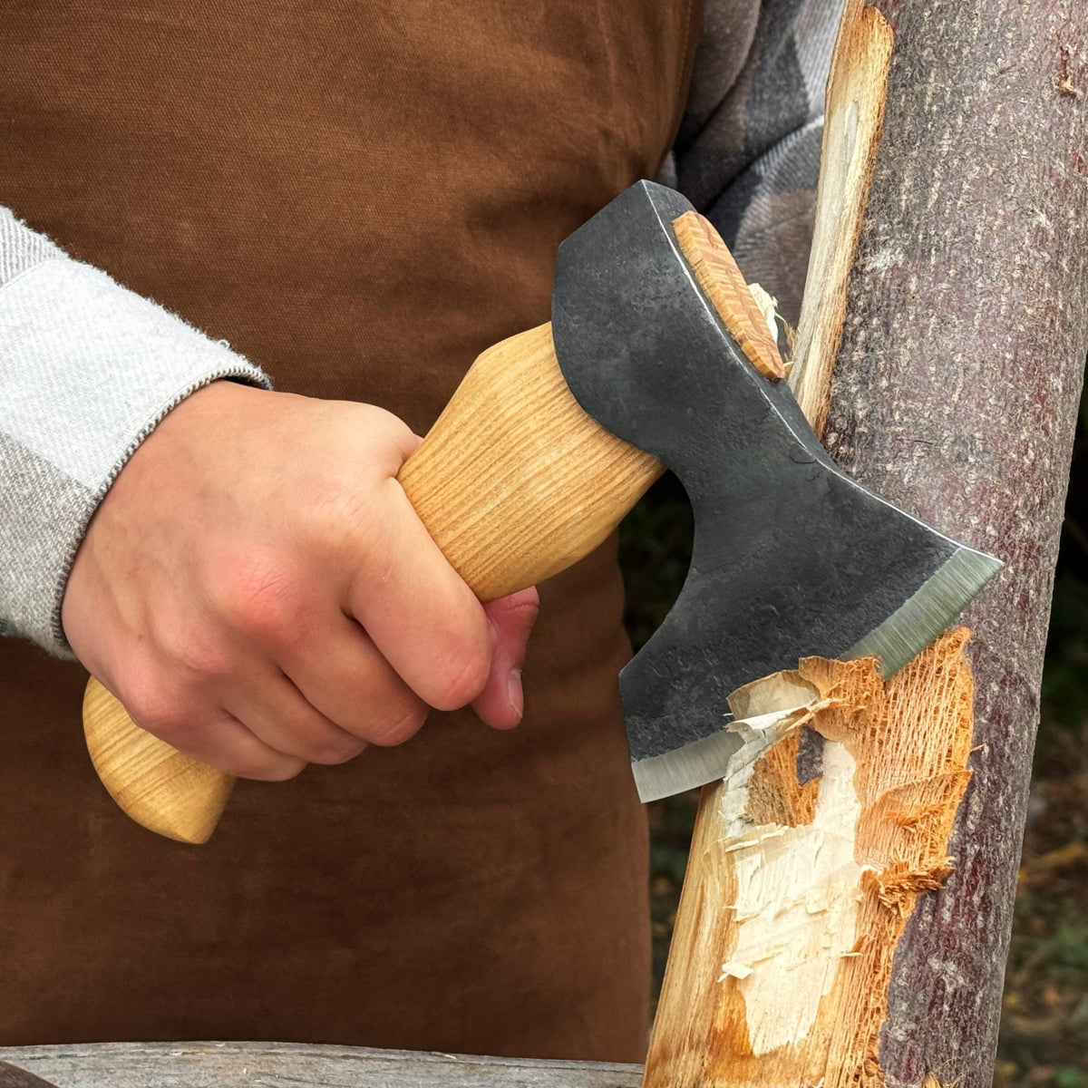 Small Carving Axe with Belt Loop, 0.47 kg (1 lb) - 5
