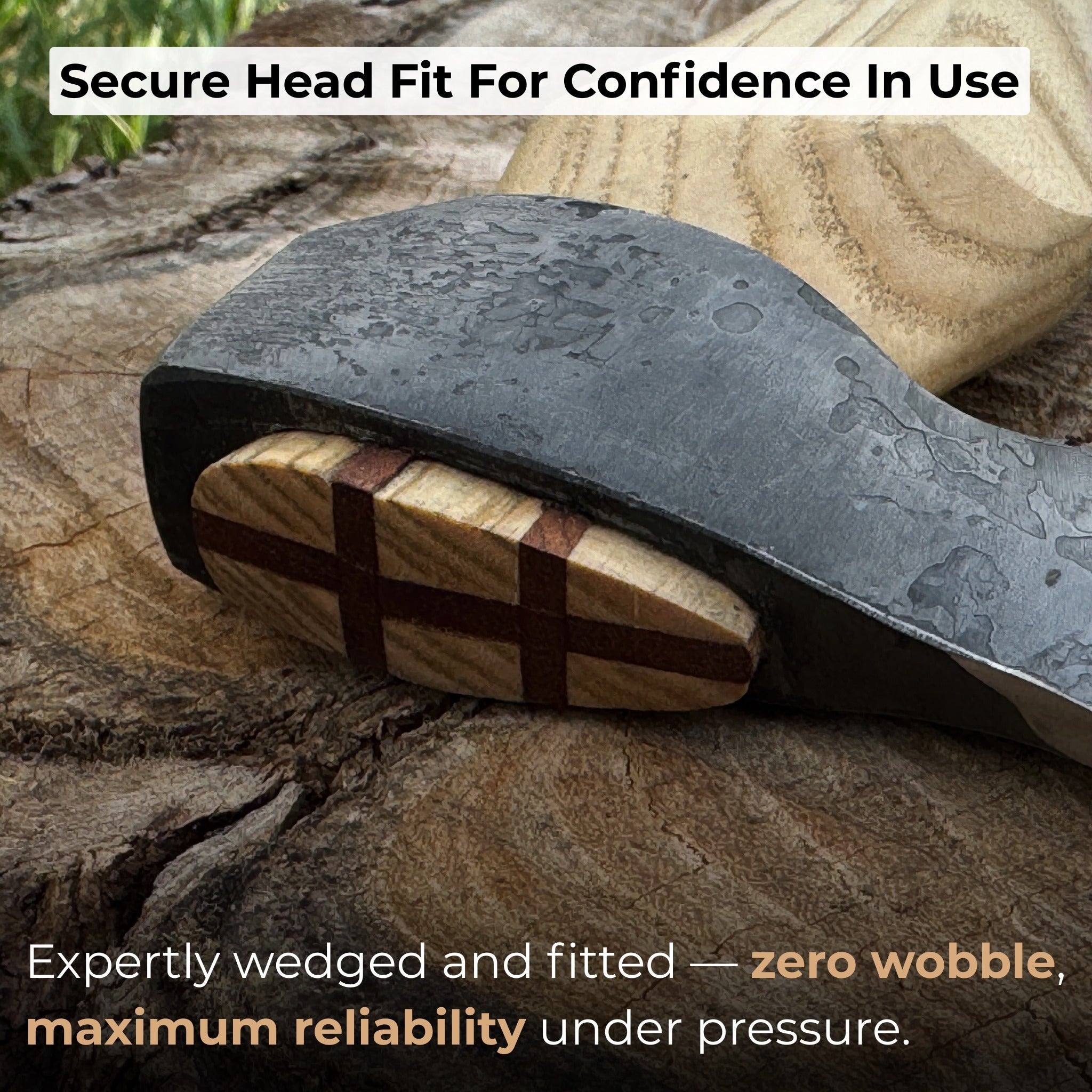 Small Carving Axe with Leather Sheath, 0.47 kg (1 lb) - 6