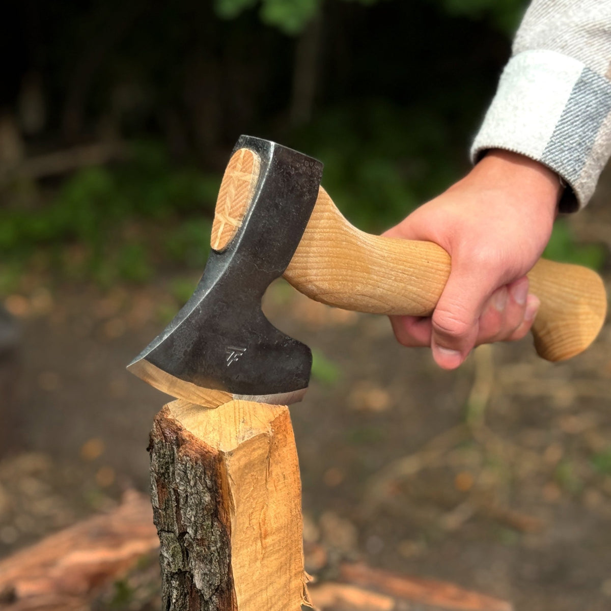 Small Carving Axe with Leather Sheath, 0.68 kg (1.50 lb) - 7