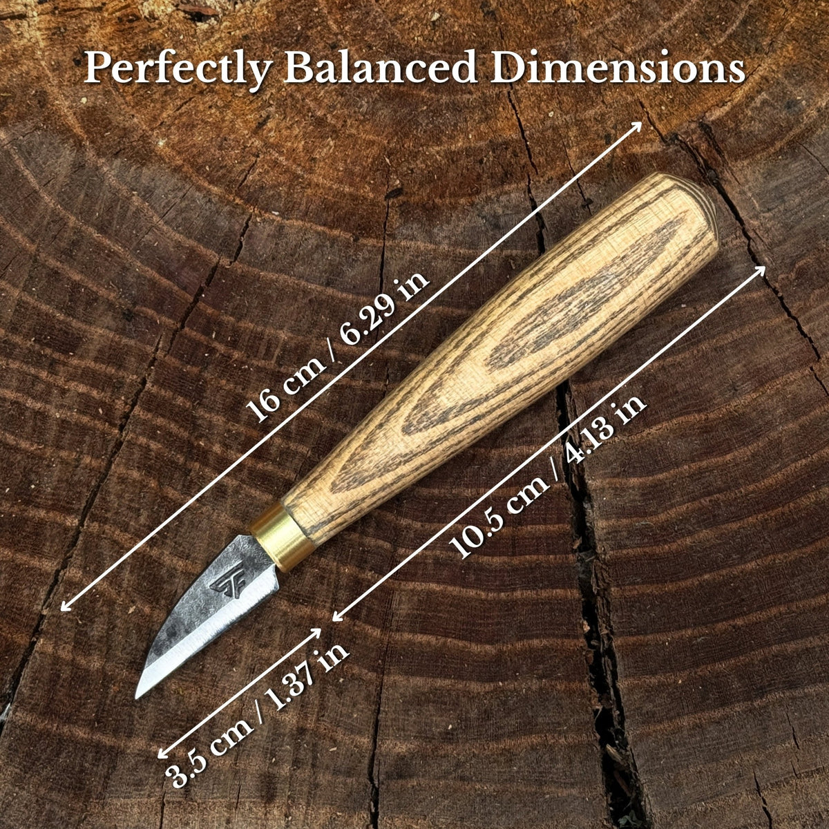 Small Chip Carving Knife, 3.5 cm (1.38 inches) - 3