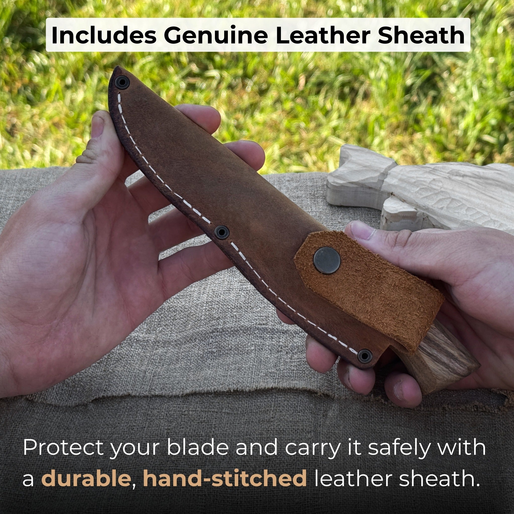 Small Sloyd Carving Knife, 5.5 cm (2.16 inches) - 4