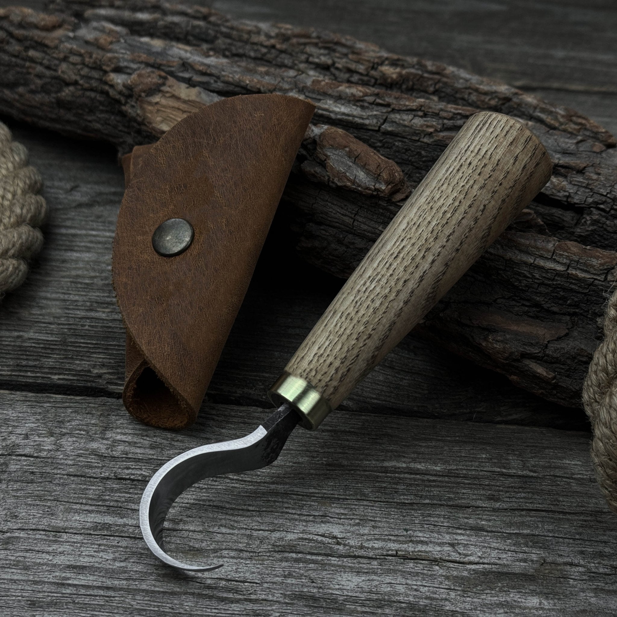 Small Spoon Carving Hook Knife, ⌀ 3 cm (1.2 inches) - 10