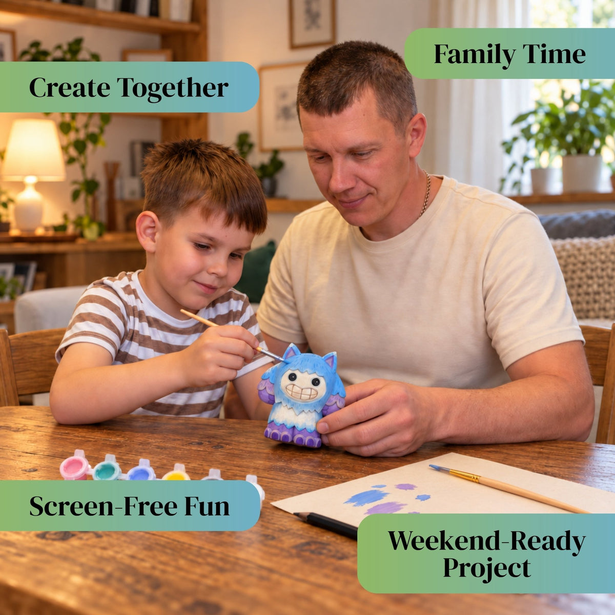 Smiley Monster DIY Wood Carving Kit - 13