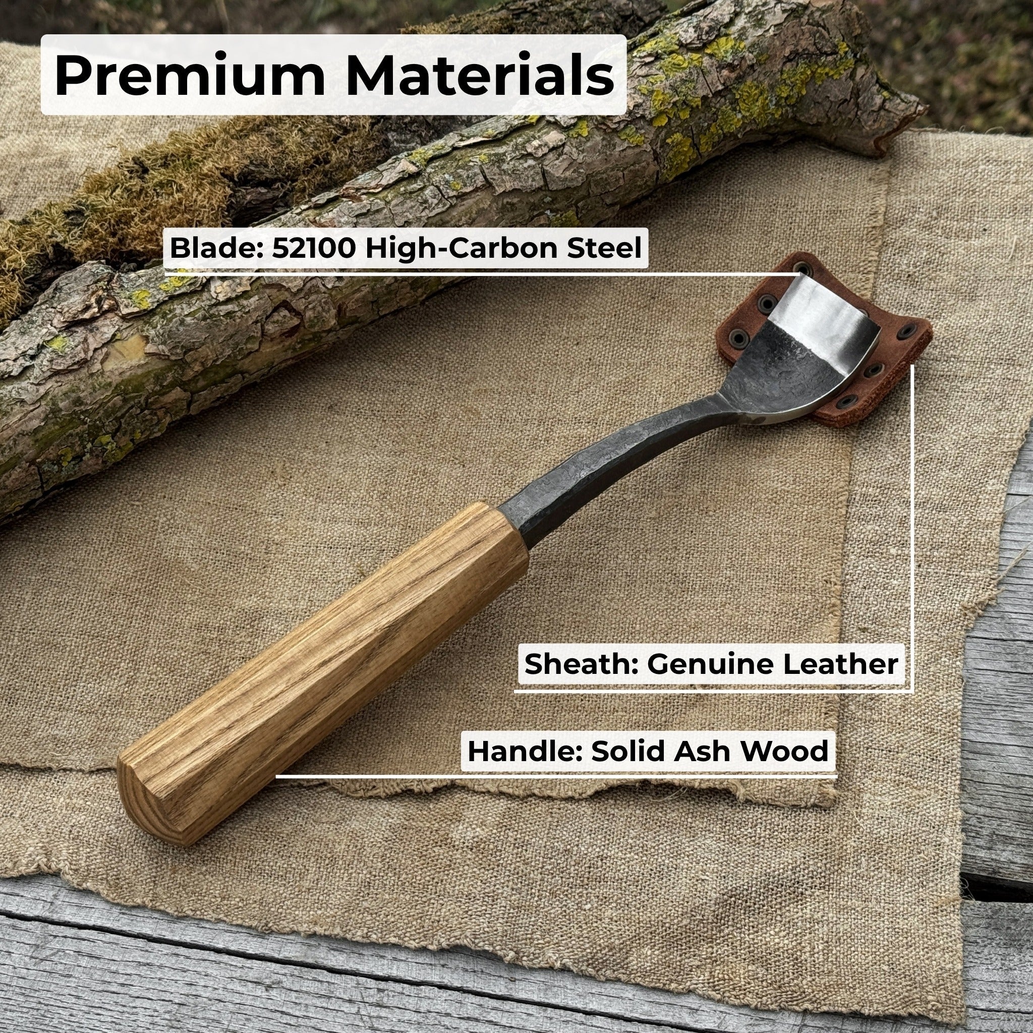 Spoon Bent Gouge, 20 - 40 mm (0.8 - 1.6 inches) - 7