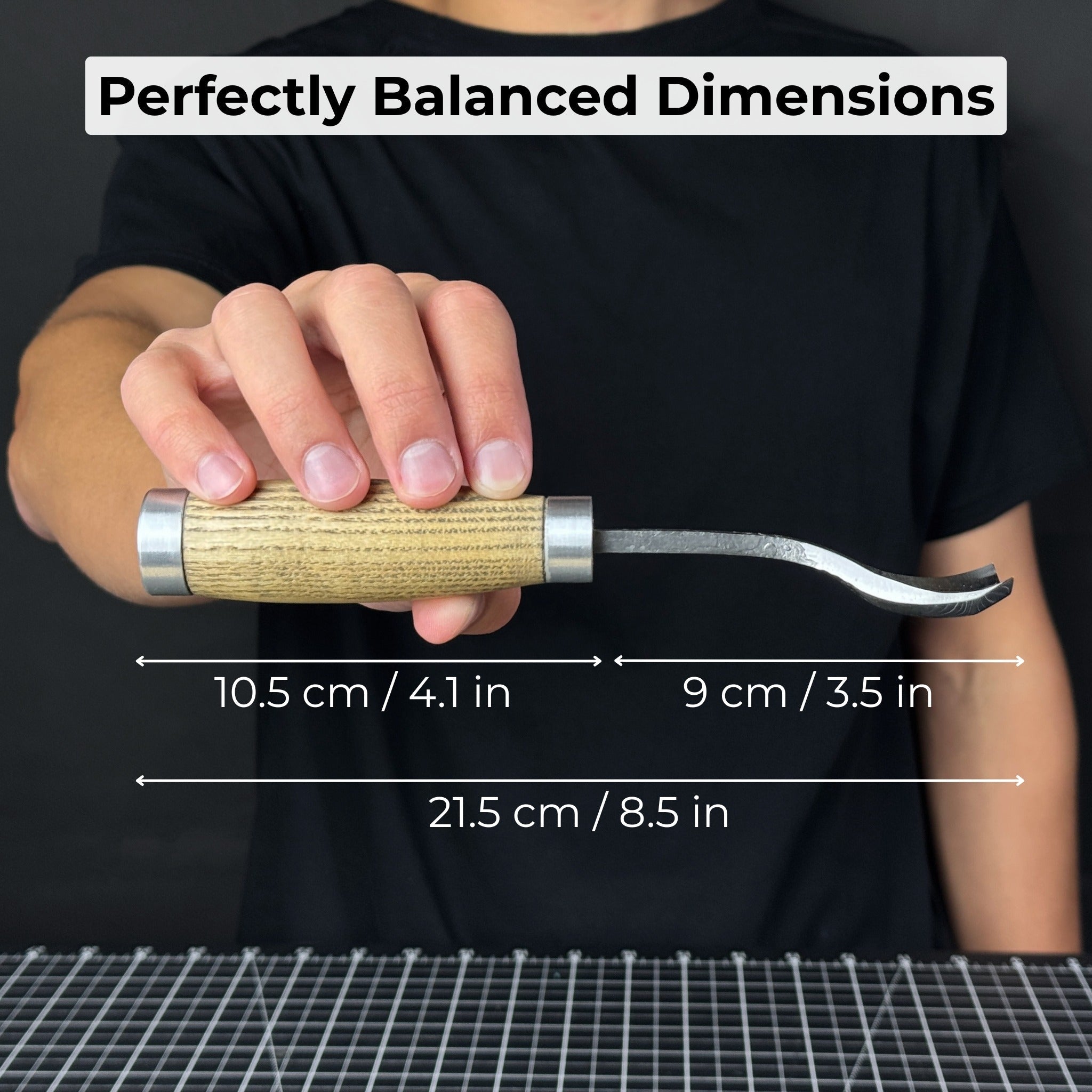 Spoon Bent Gouge, 20 - 45 mm (0.8 - 1.8 inches) - 5
