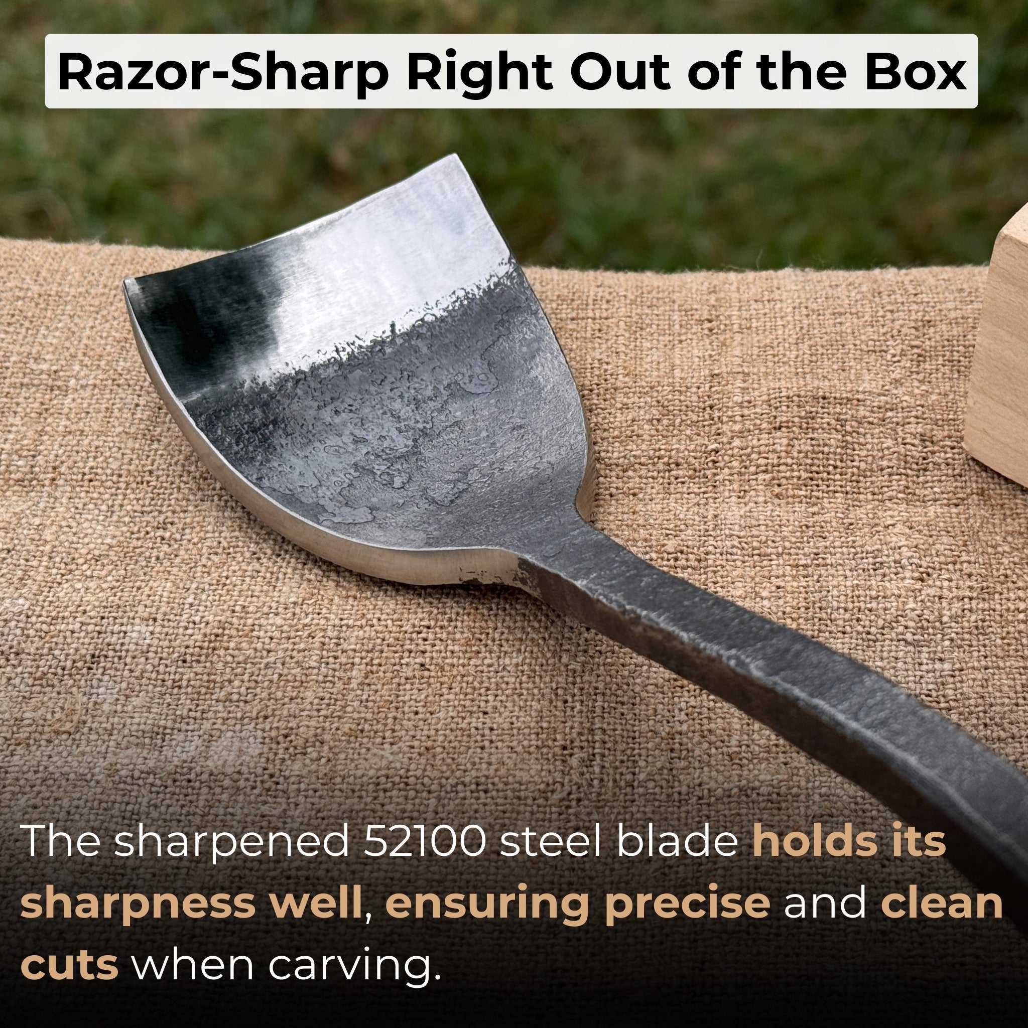 Spoon Bent Gouge, 50 - 70 mm (2 - 2.8 inches) - 2