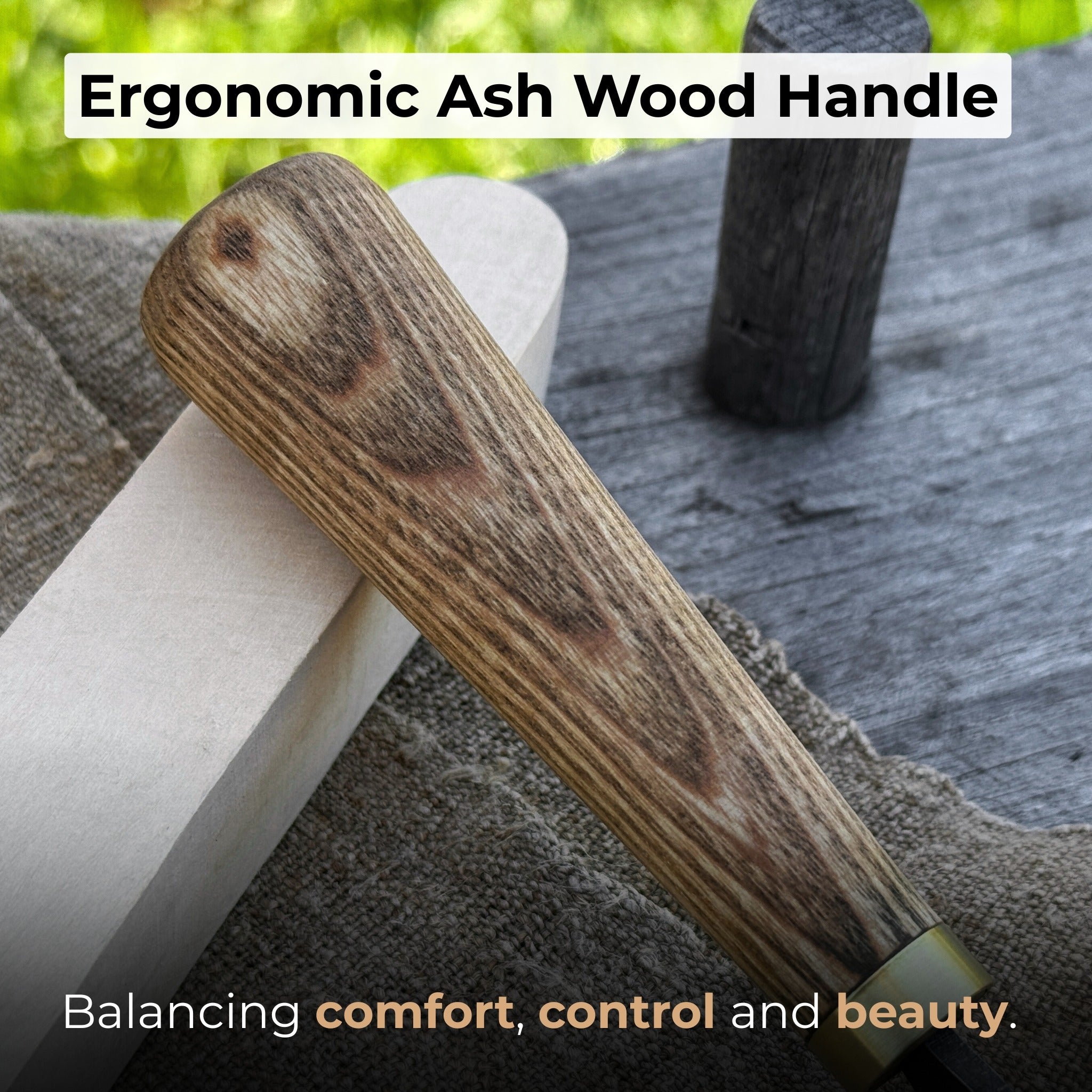 Spoon Carving Hook Knife, ⌀3 cm (1.2 inches) with Leather Case - 3