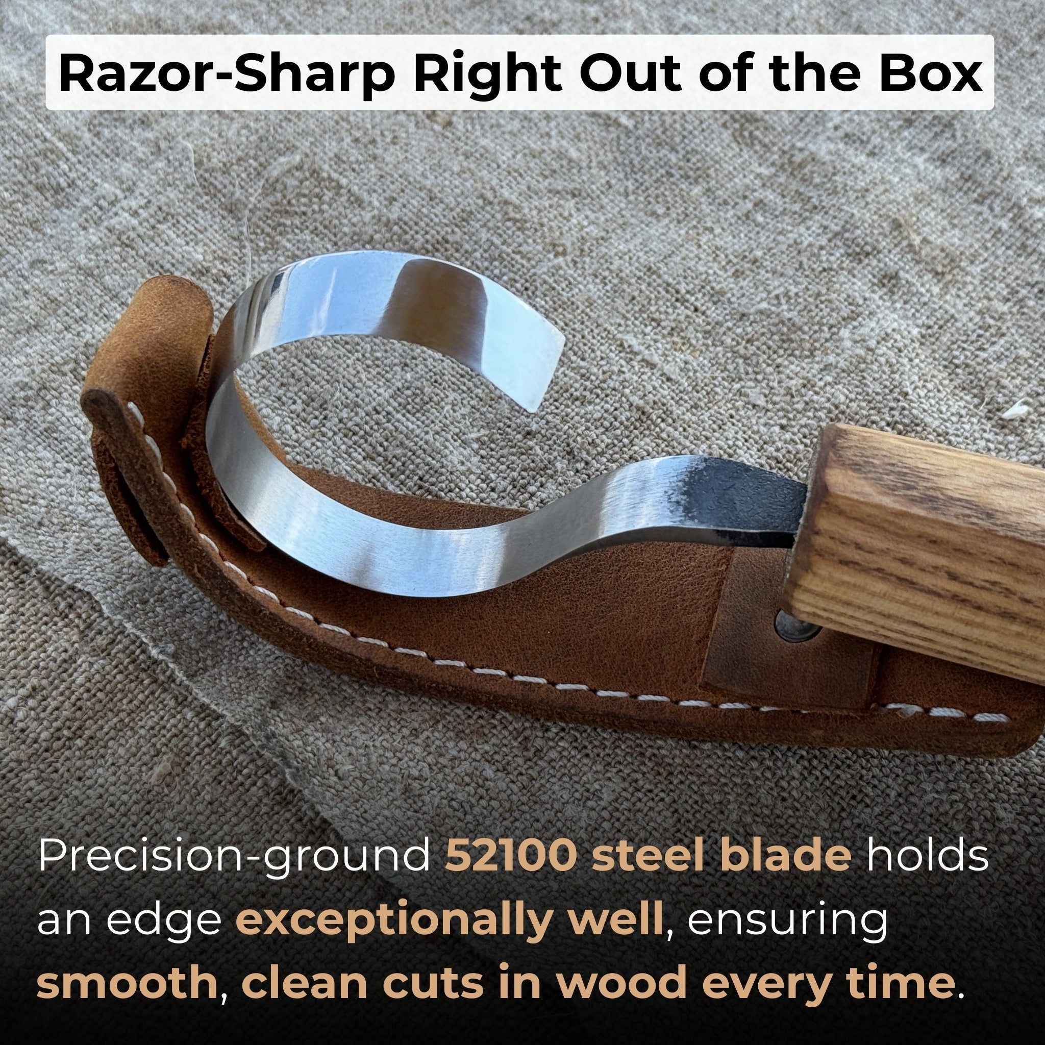 Spoon Carving Hook Knife, ⌀ 4.5 cm (1.77 inches) - 2