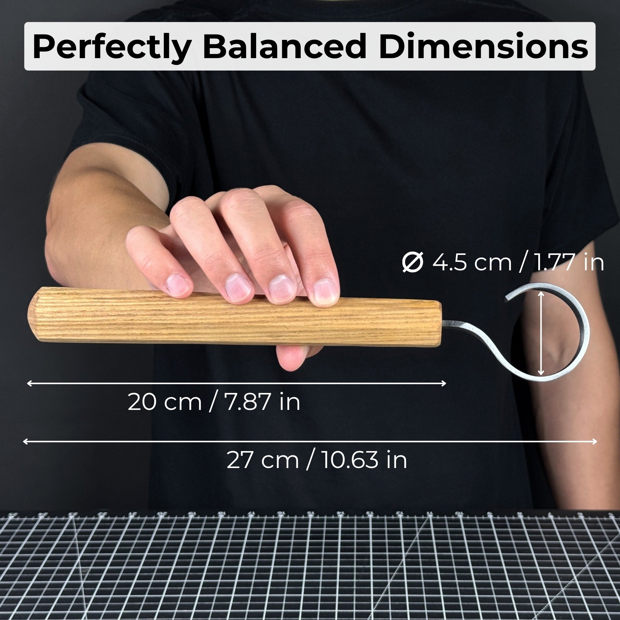 Spoon Carving Hook Knife, ⌀ 4.5 cm (1.77 inches) - 5