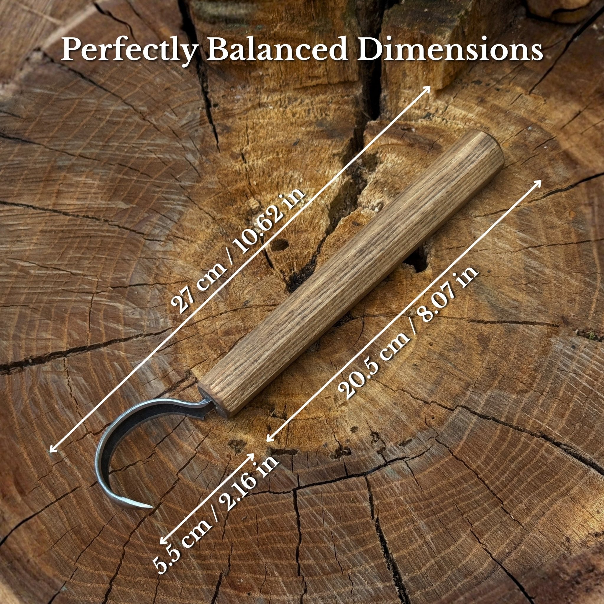 Spoon Carving Hook Knife – Large Radius Curve 5.5 cm (2.17 inches) - 2