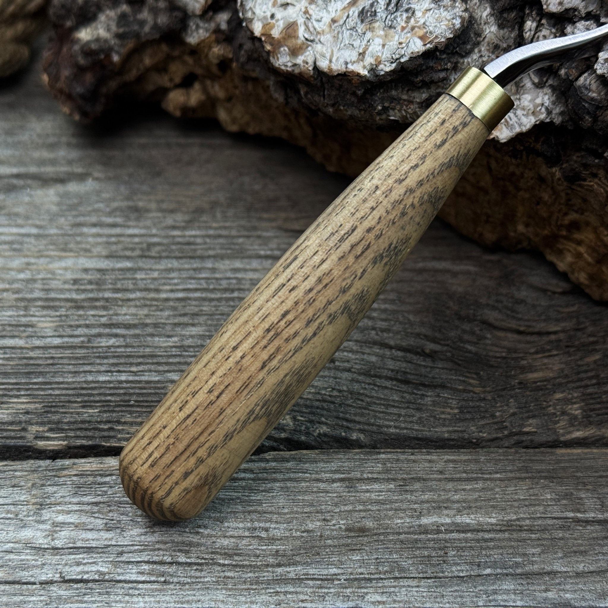 Spoon Carving Hook Knife with Leather Sheath, 3.5 cm (1.38 inches) - 6