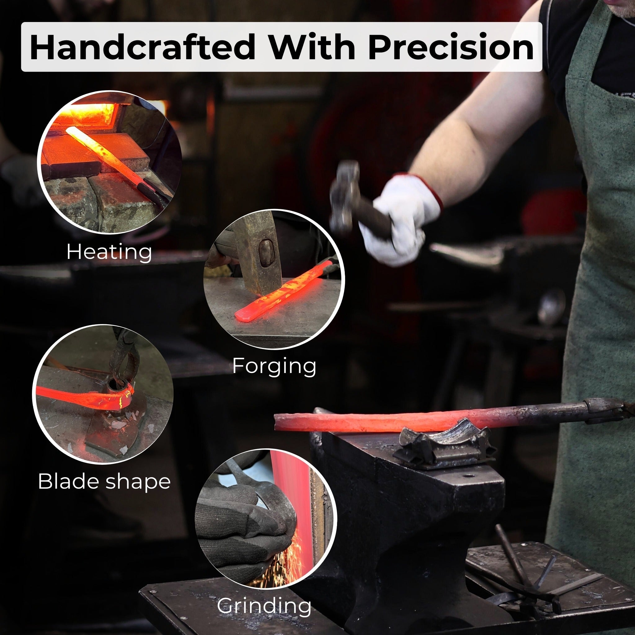 Spoon Carving Hook Knife with Leather Sheath, 3.5 cm (1.38 inches) - 8