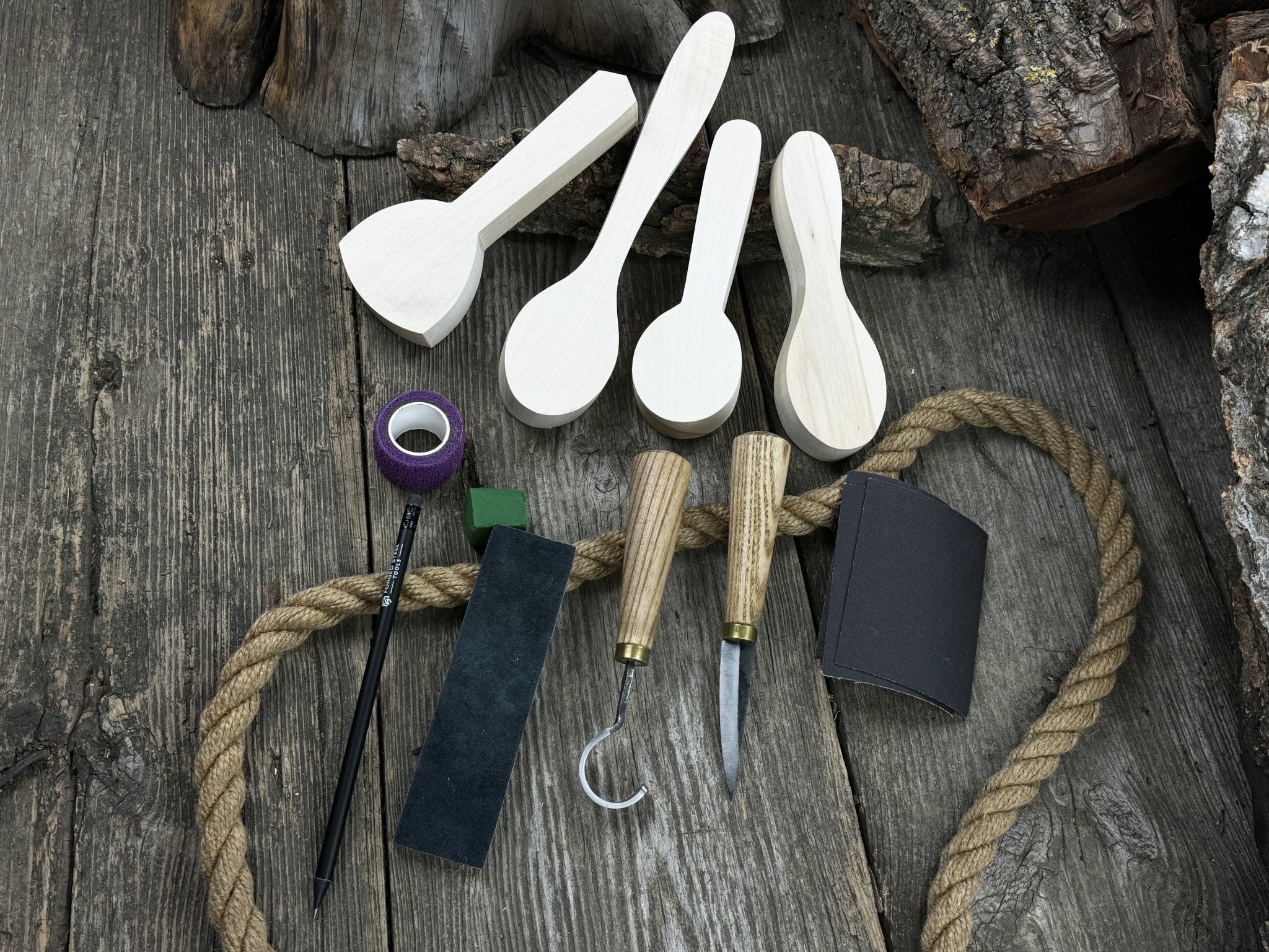 Spoon Carving Kit – Beginner - Friendly Wood Carving Tools & Spoon Blanks - 6