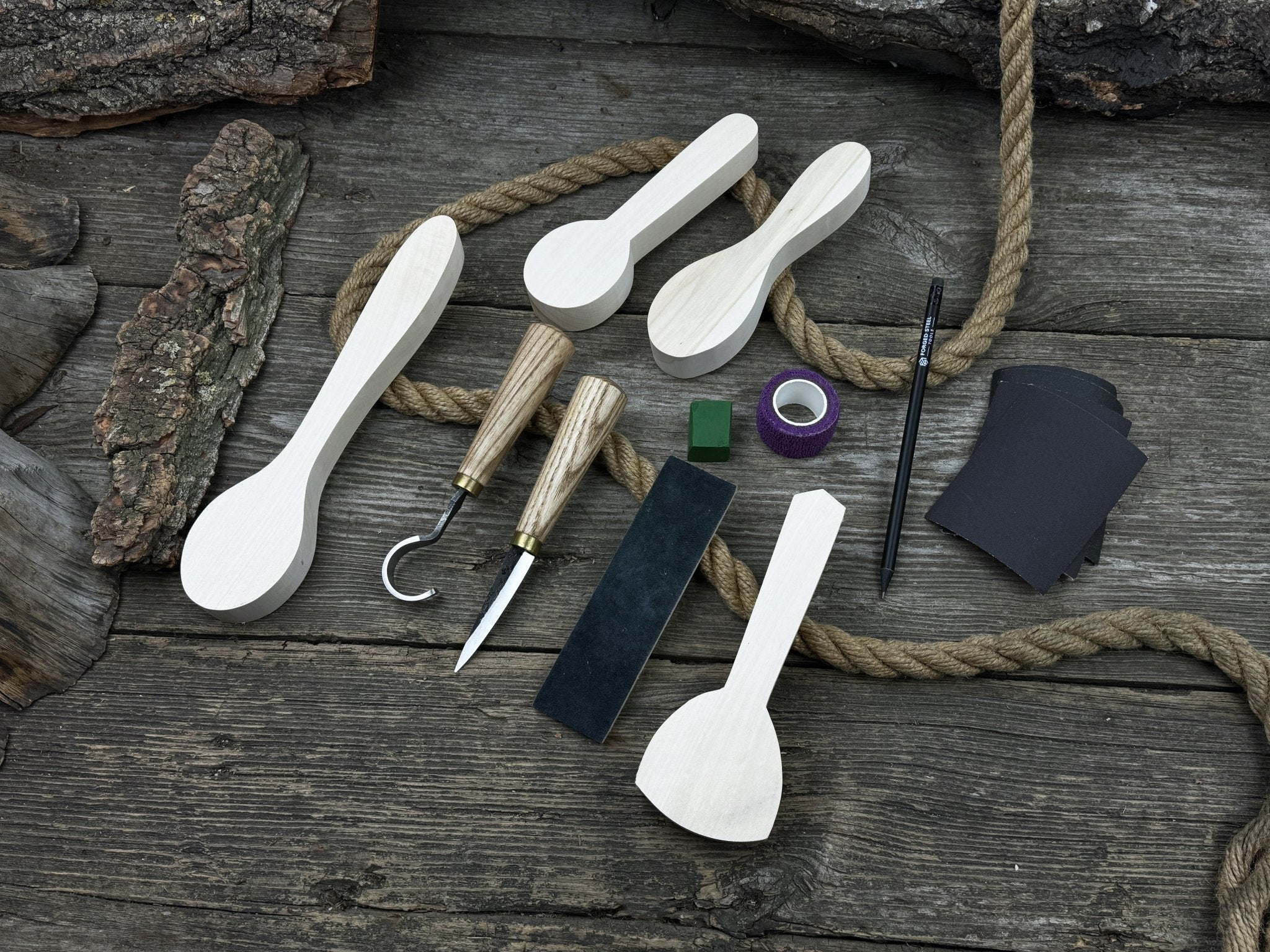 Spoon Carving Kit – Beginner - Friendly Wood Carving Tools & Spoon Blanks - 5