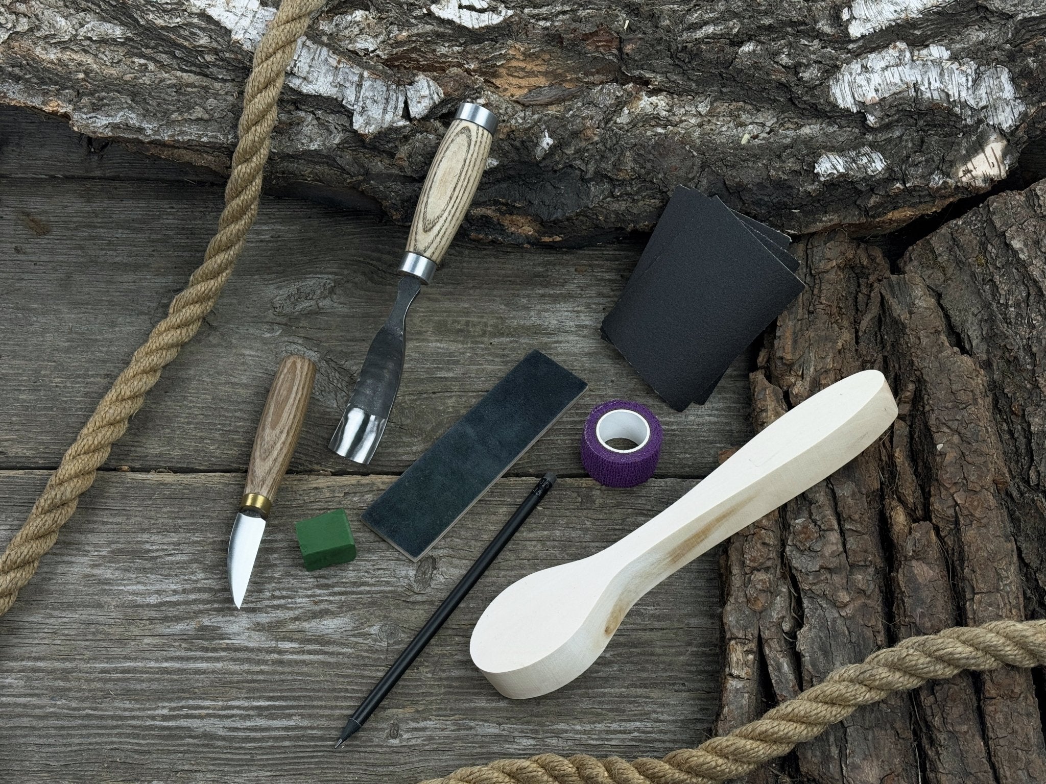 Spoon Carving Kit - Complete Starter Whittling Kit for Beginners Adults, Teens, and Kids - 1
