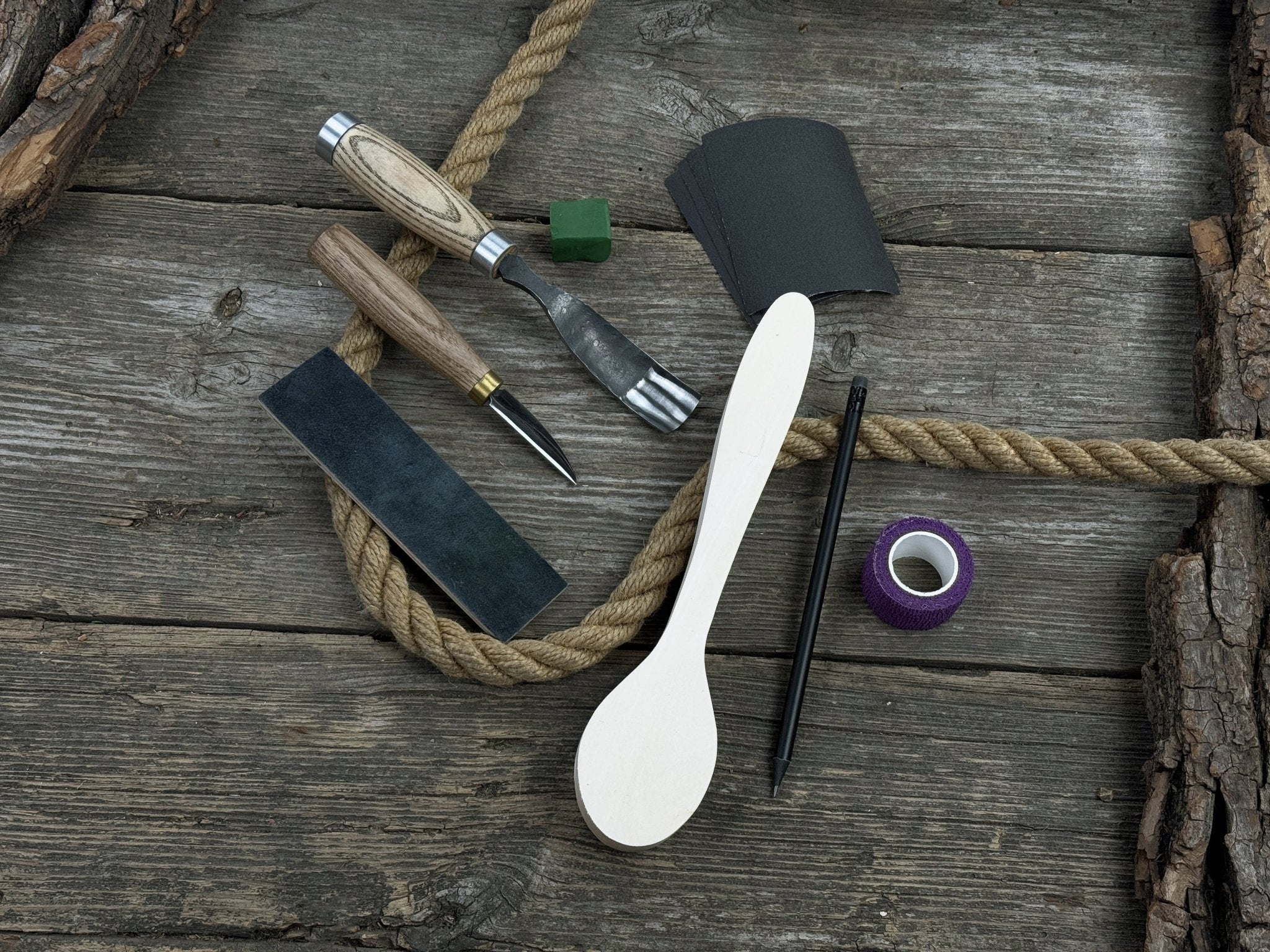 Spoon Carving Kit - Complete Starter Whittling Kit for Beginners Adults, Teens, and Kids - 2