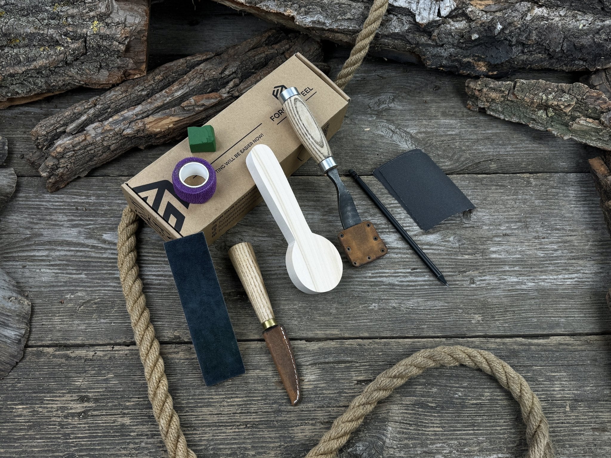Spoon Carving Kit – Starter Carving Set for Hobbyists, Teens, Adults & Beginners - 1