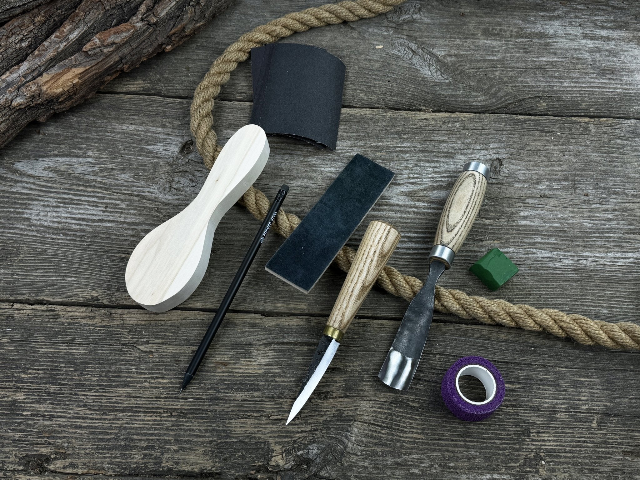 Spoon Carving Kit – Whittling Kit for Beginners with Sharpened Tools & Practice Wood - 2