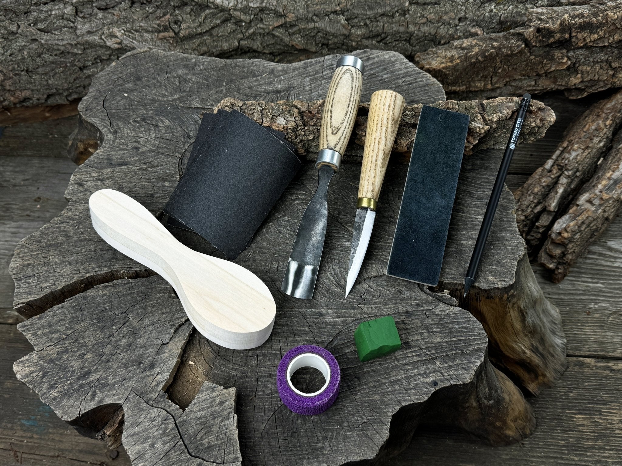 Spoon Carving Kit – Whittling Kit for Beginners with Sharpened Tools & Practice Wood - 6