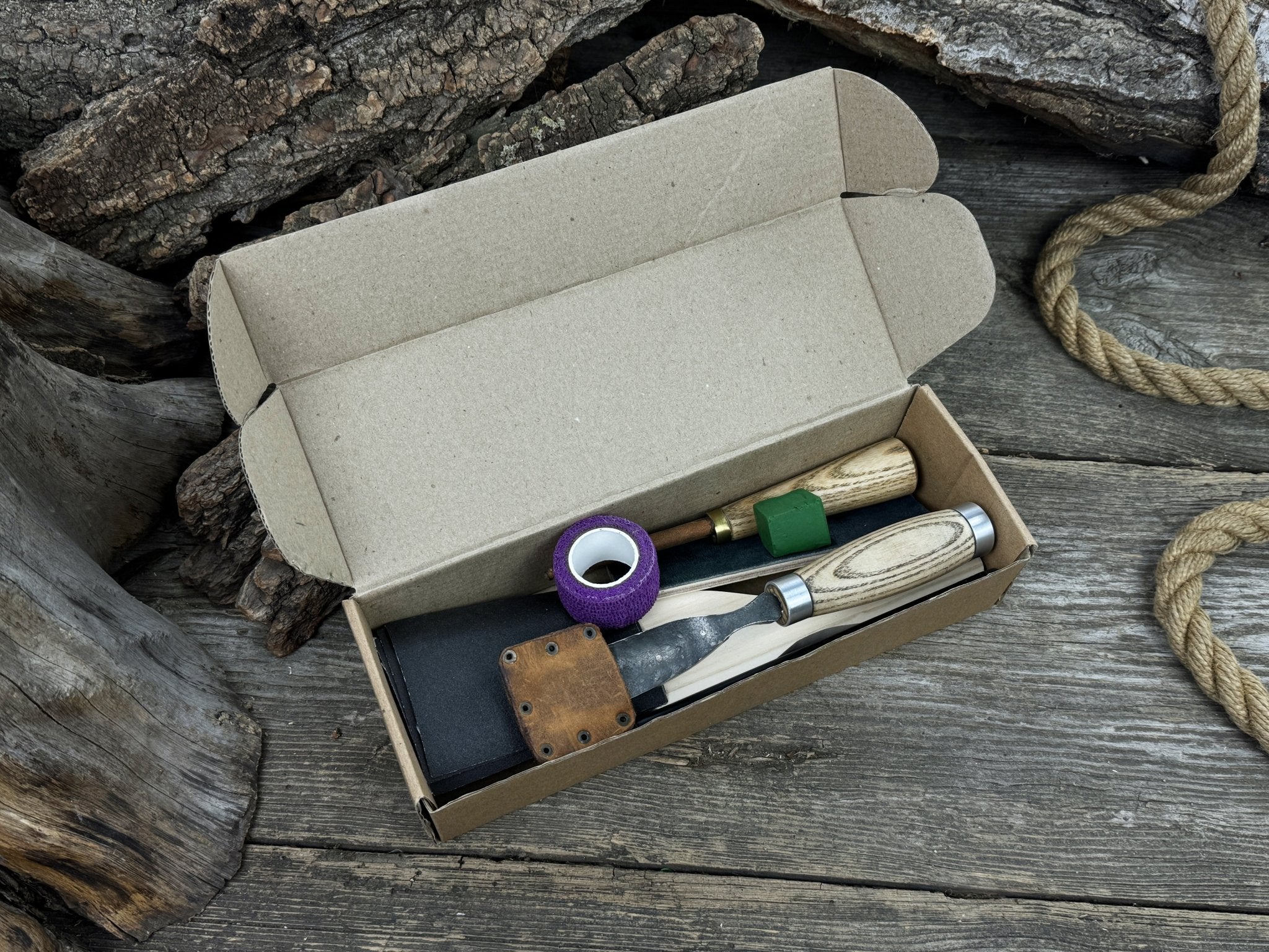 Spoon Carving Kit – Whittling Kit for Beginners with Sharpened Tools & Practice Wood - 4