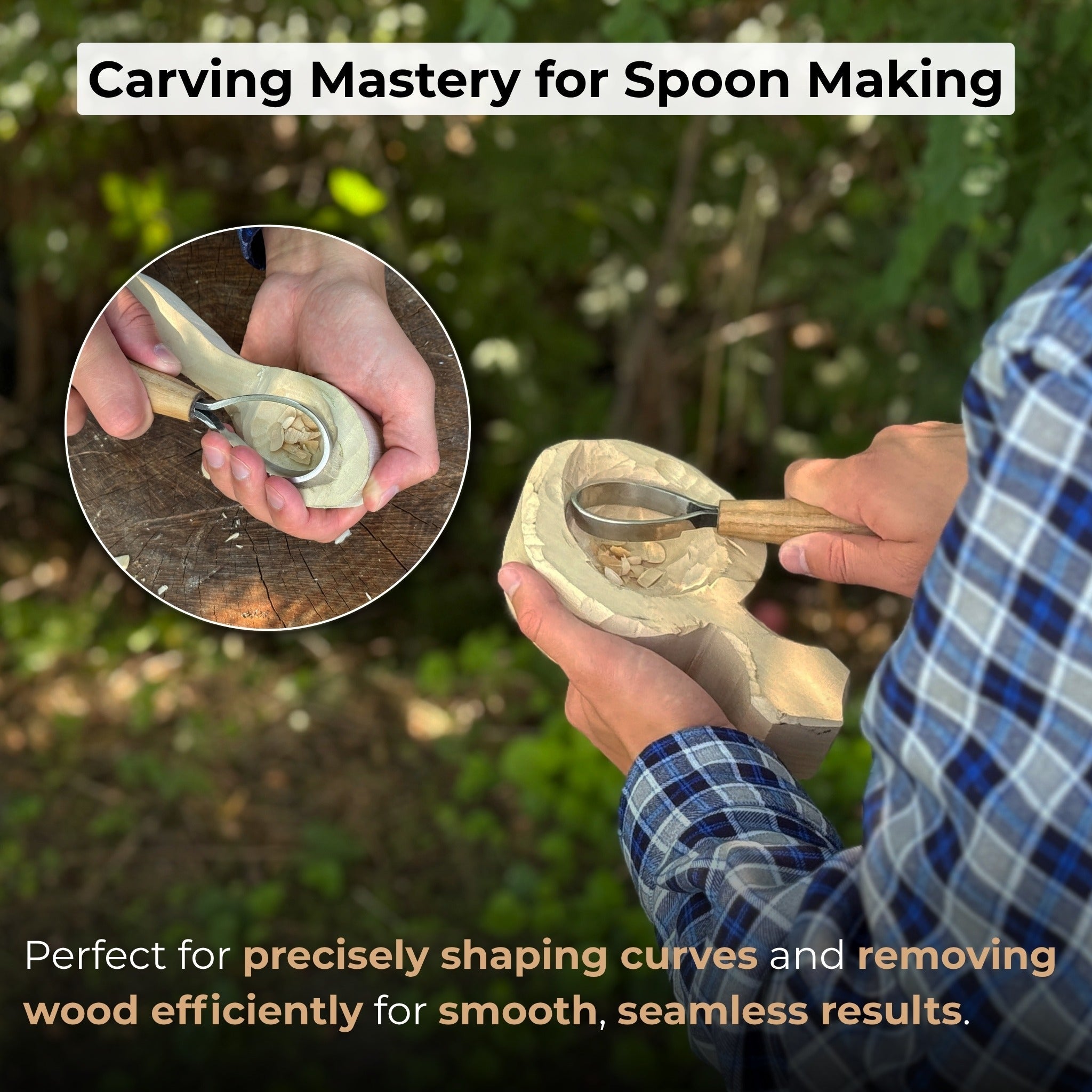 Spoon Carving Scorp Knife, ⌀3.5 cm (1.4 inches) - 7