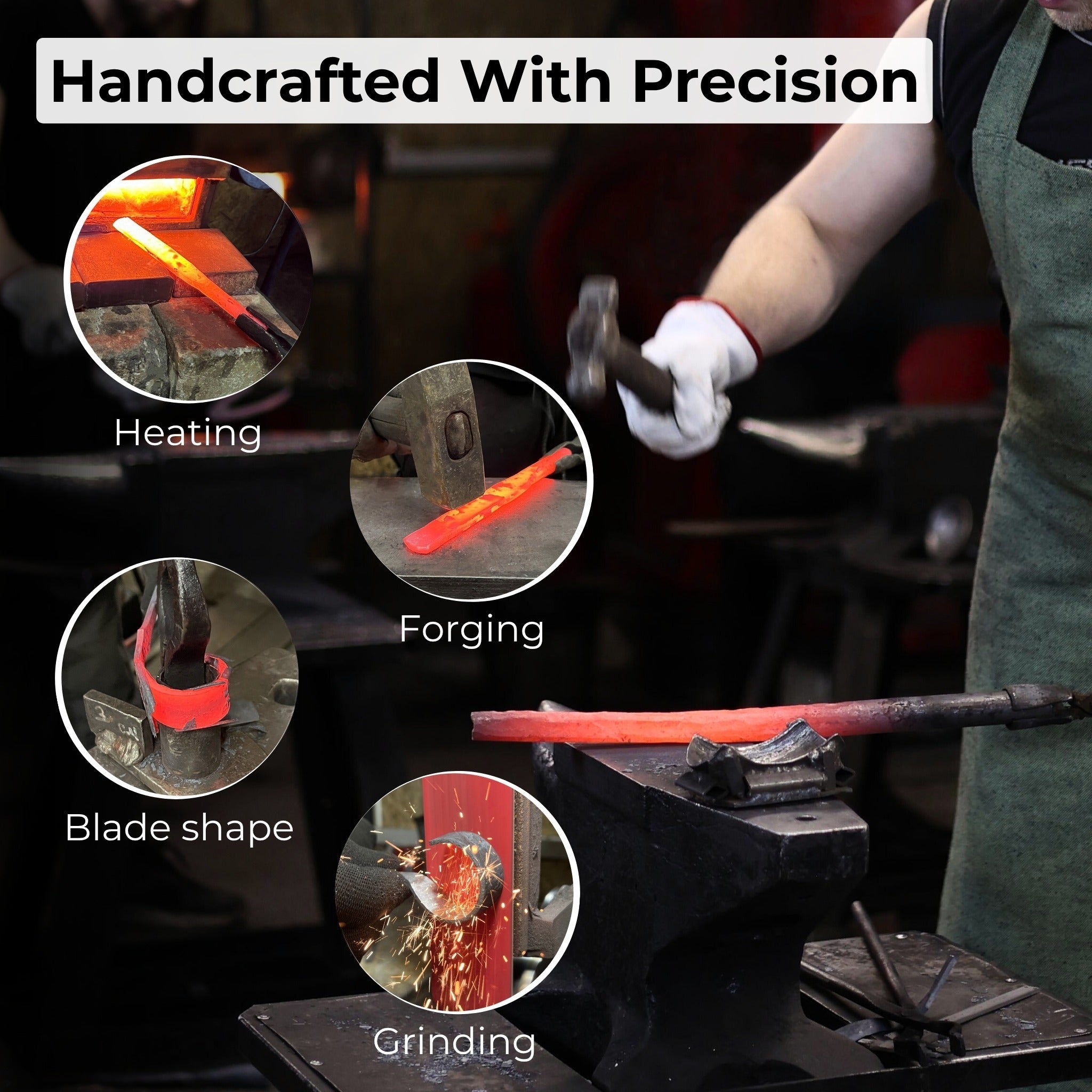 Spoon Carving Scorp (Round) Knife, ⌀3 cm (1.2 inches) with Leather Case - 8