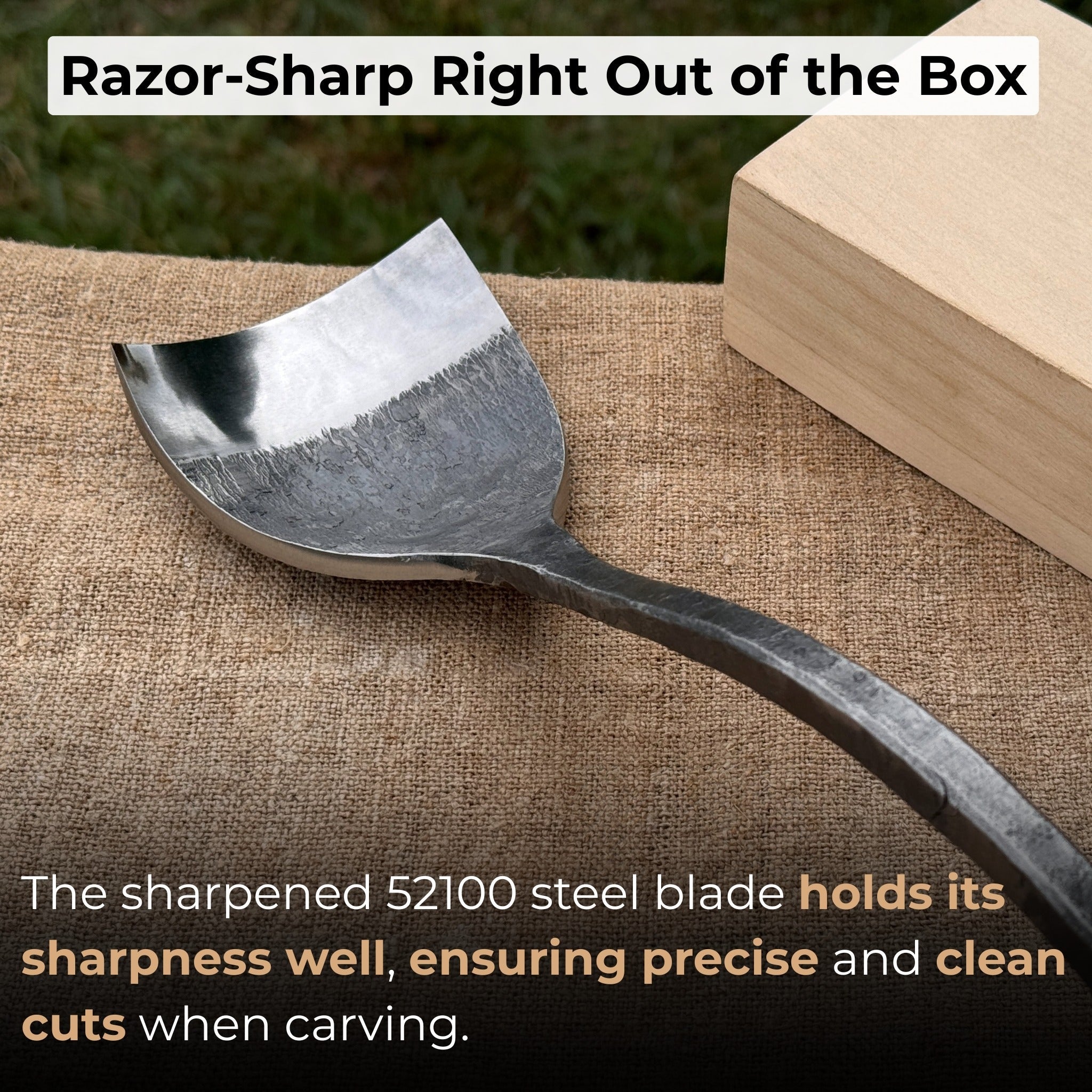 Spoon (Short) Bent Gouge, 50 - 70 mm (2 - 2.8 inches) - 2