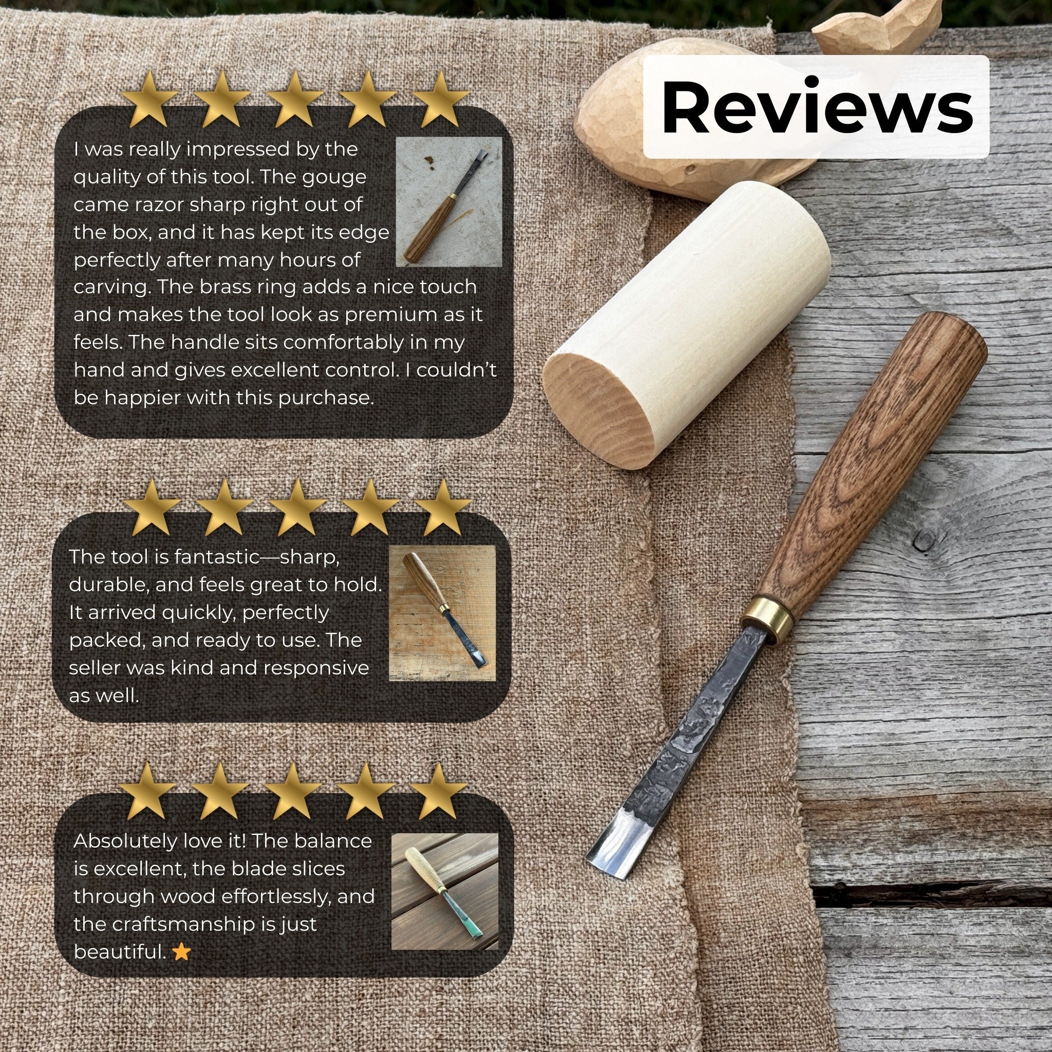 Straight Carving Gouge – 12 mm (0.47 inches) - 9