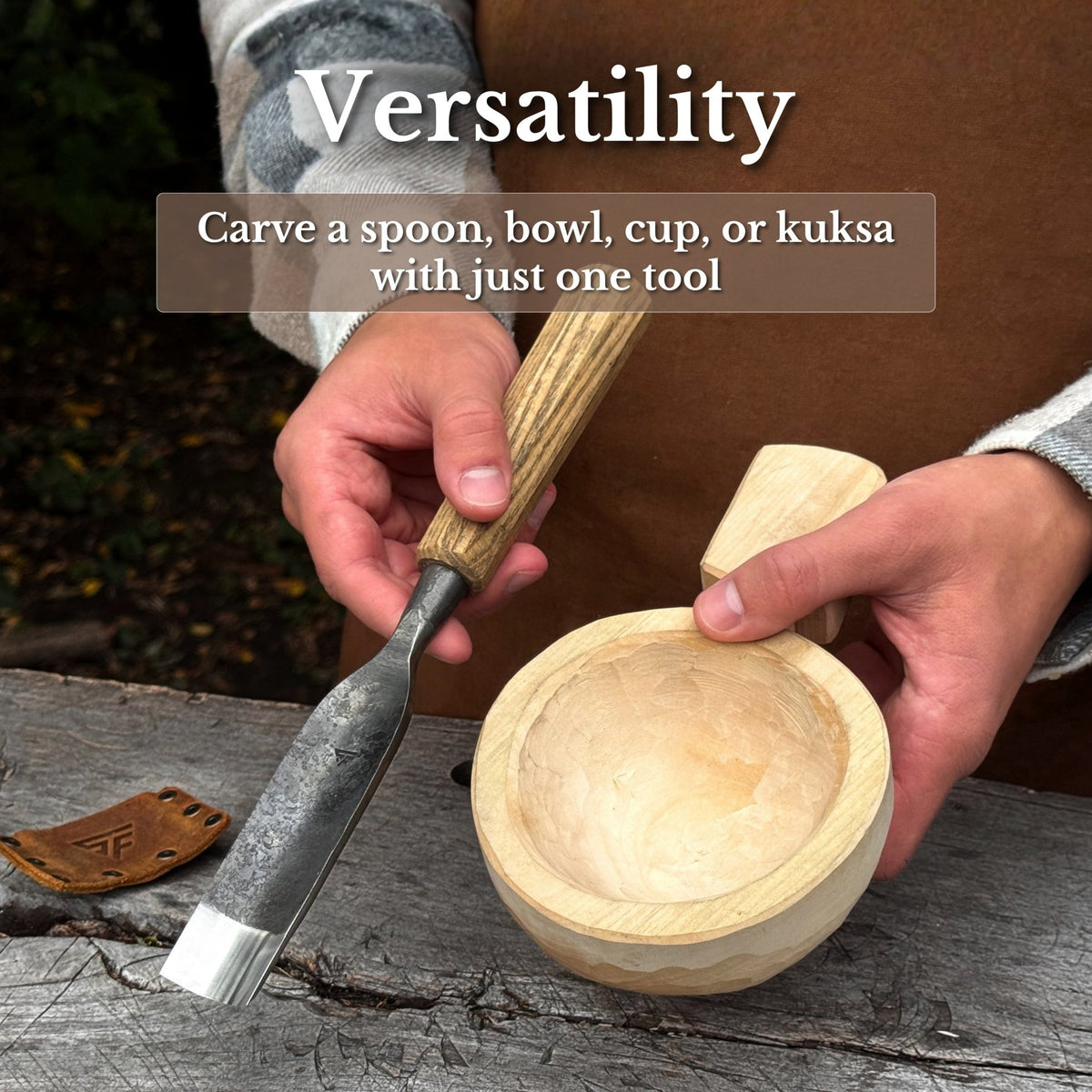 Straight Carving Gouge, 20 - 40 mm (0.8 - 1.6 inches) - 11
