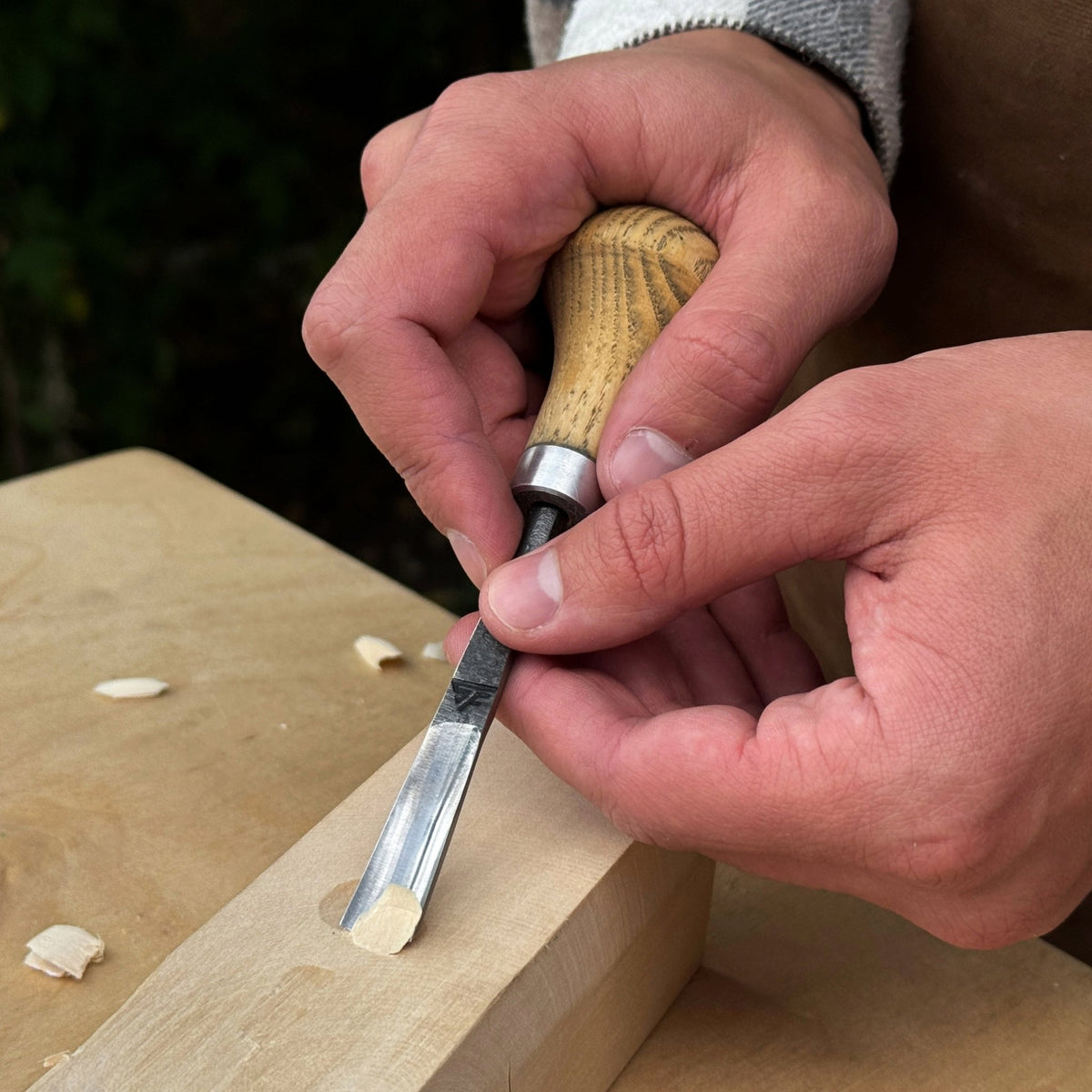 Straight Carving Gouge with Palm Handle, 5-12 mm / 0.20-0.47 in - 4