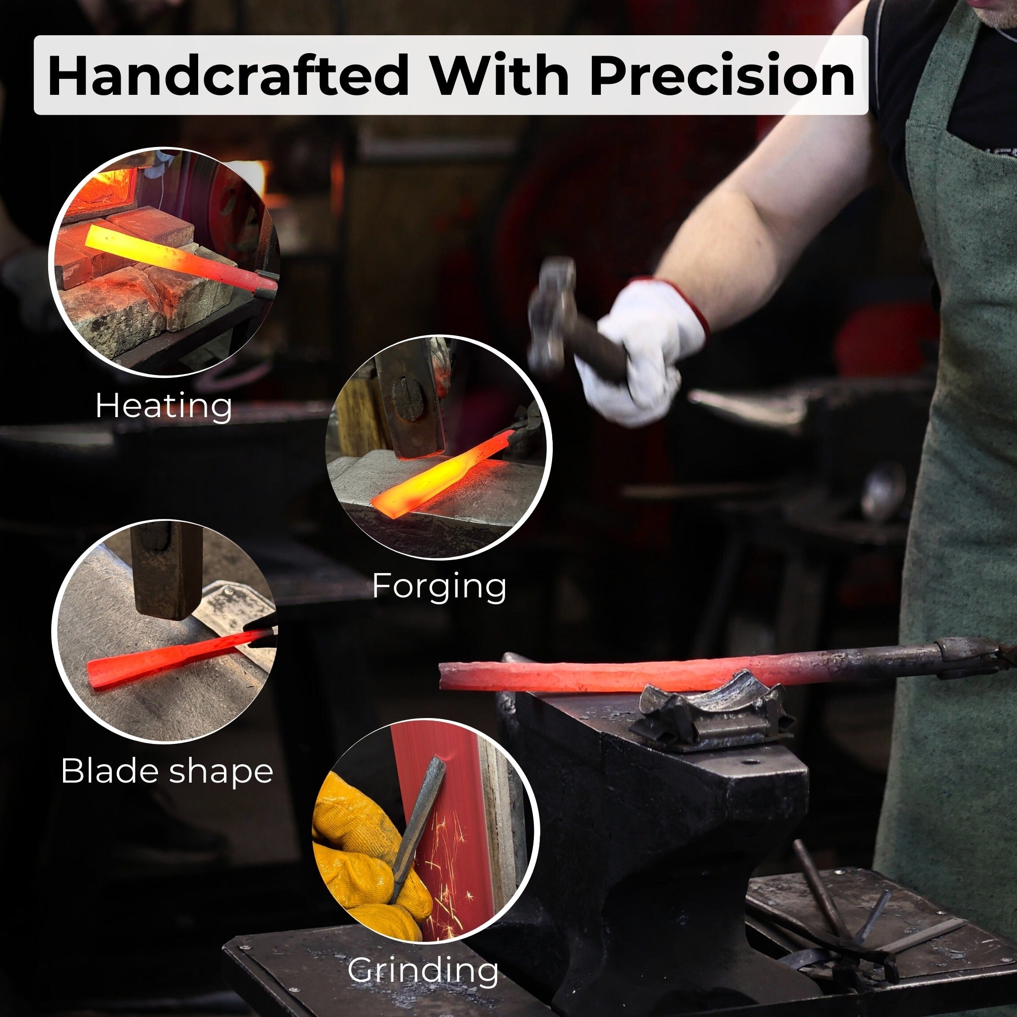 Straight Carving Gouge with Palm Handle, 5 - 12 mm (0.20 - 0.47 inches) - 9