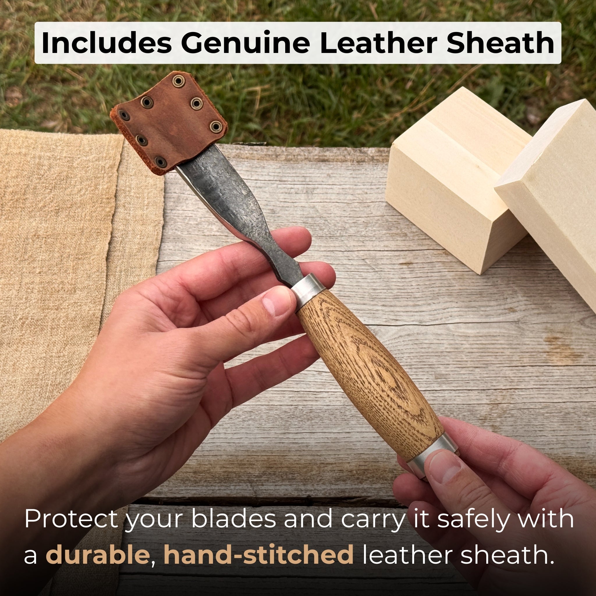 Straight Gouge (Rounded Chisel), 10 - 45 mm (0.4 - 1.8 inches) - 4