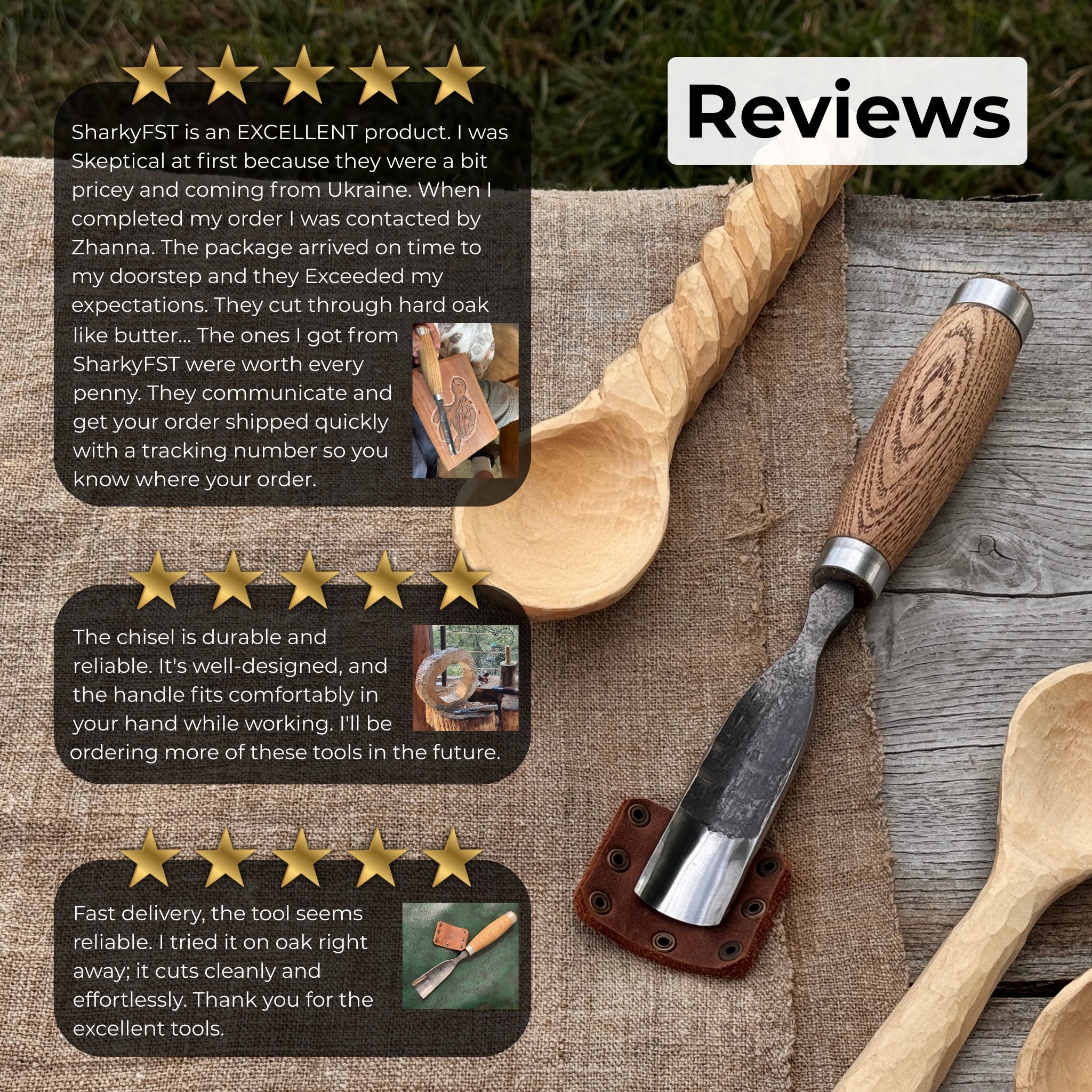 Straight Gouge (Rounded Chisel), 10 - 45 mm (0.4 - 1.8 inches) - 10