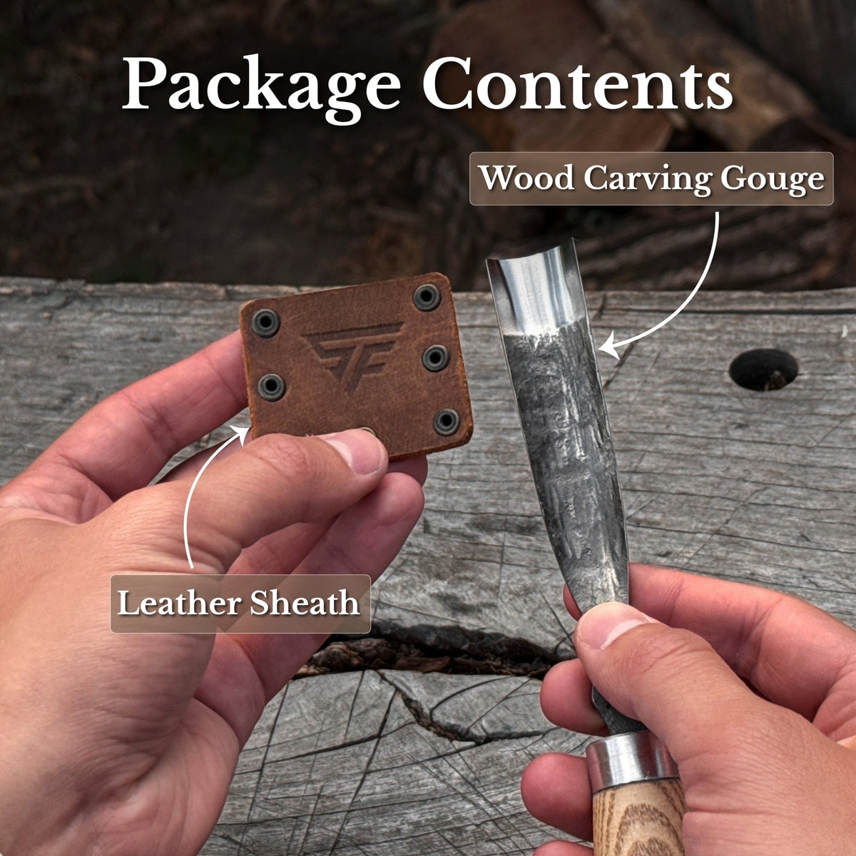 Straight Gouge (Rounded Chisel), 10 - 45 mm (0.4 - 1.8 inches) - 9