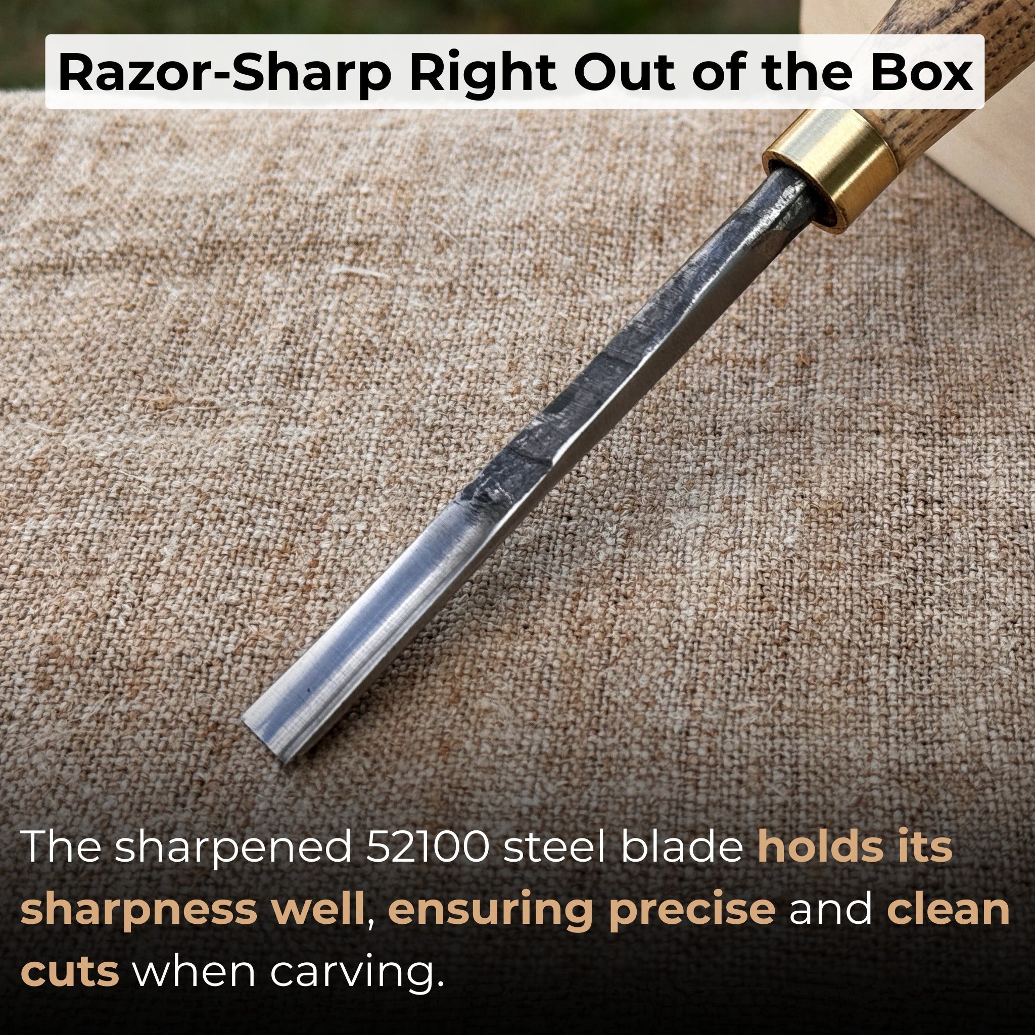 Straight Wood Carving Gouge, 5 - 12 mm (0.20 - 0.47 inches) - 2