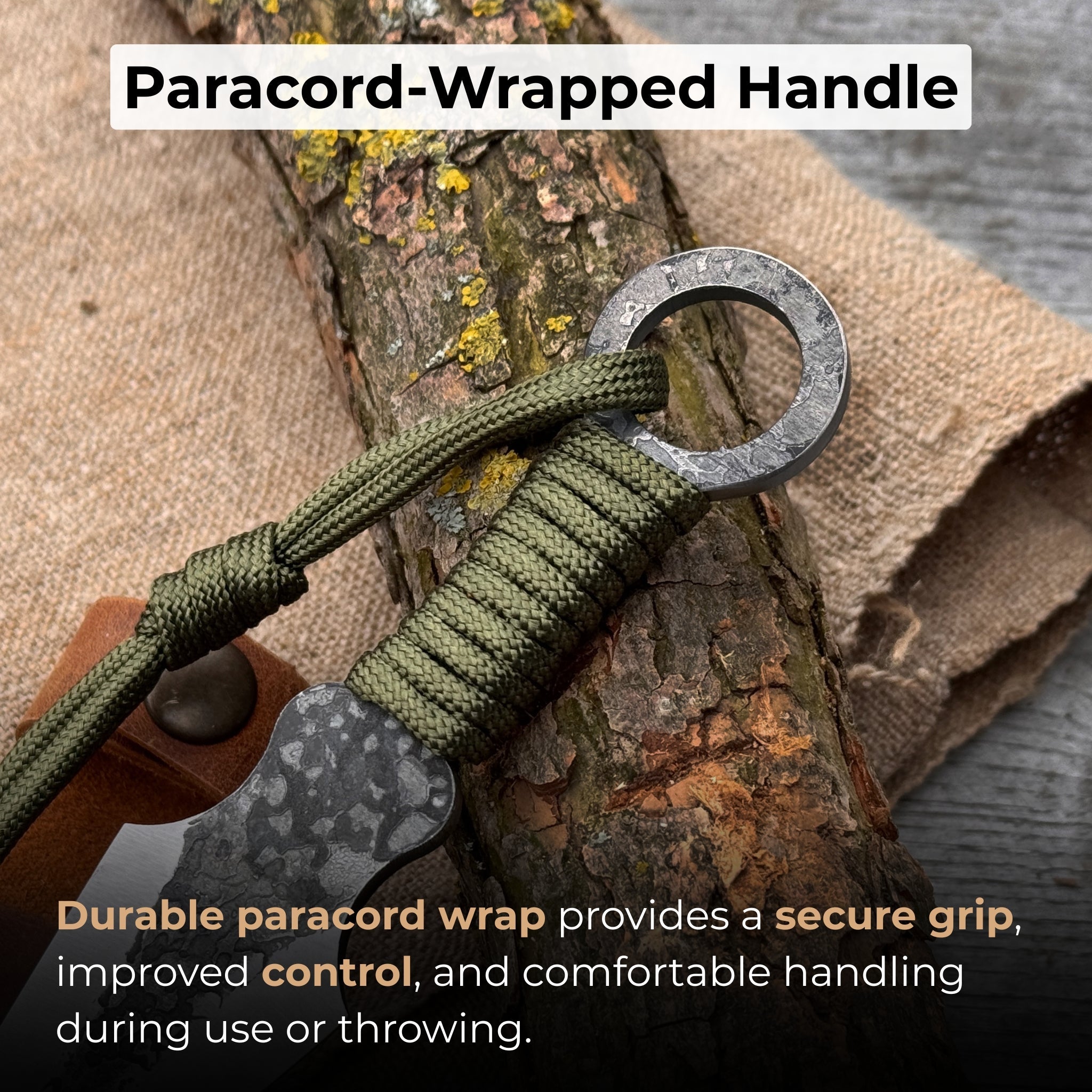 Throwing Knife with Leather Sheath, 16 cm (6.3 inches) - 3