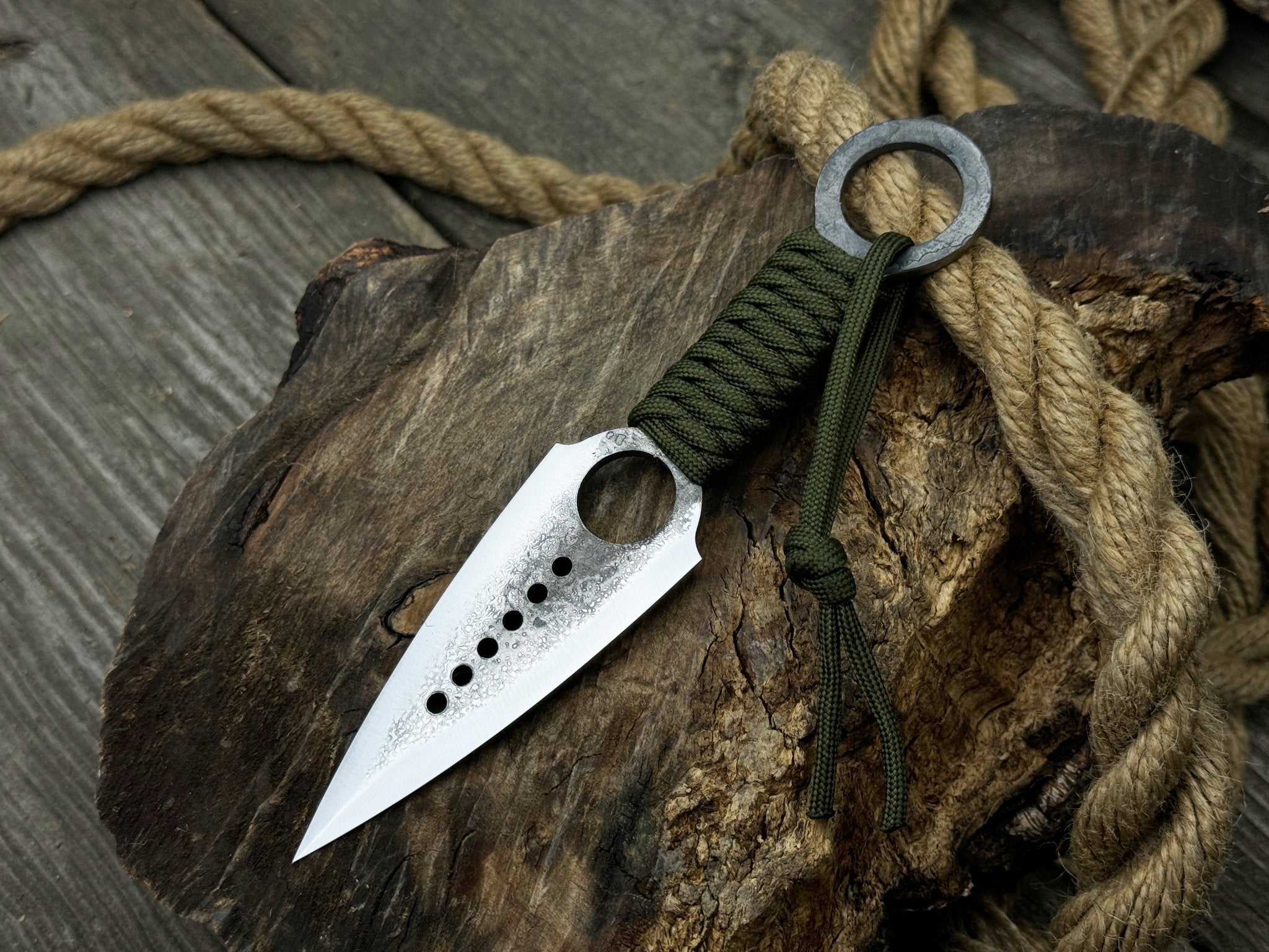 Throwing Knife with Leather Sheath, 19 cm (7.48 inches) - 5
