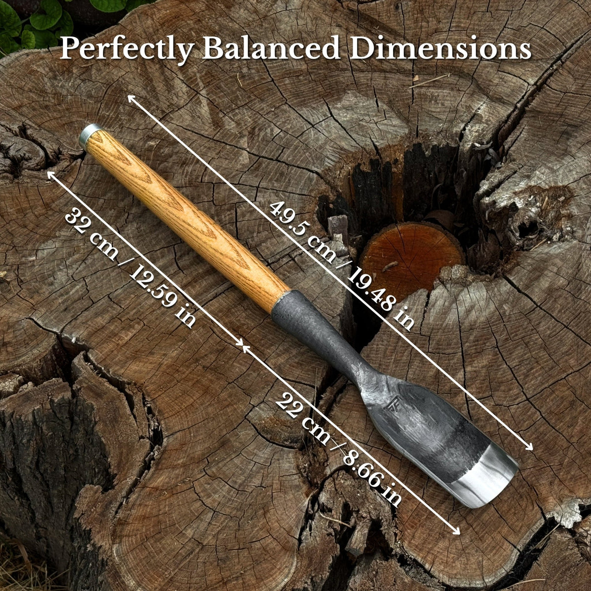 Timber Framing Rounded Chisel, 20 - 100 mm (0.8 - 3.9 inches) - 2