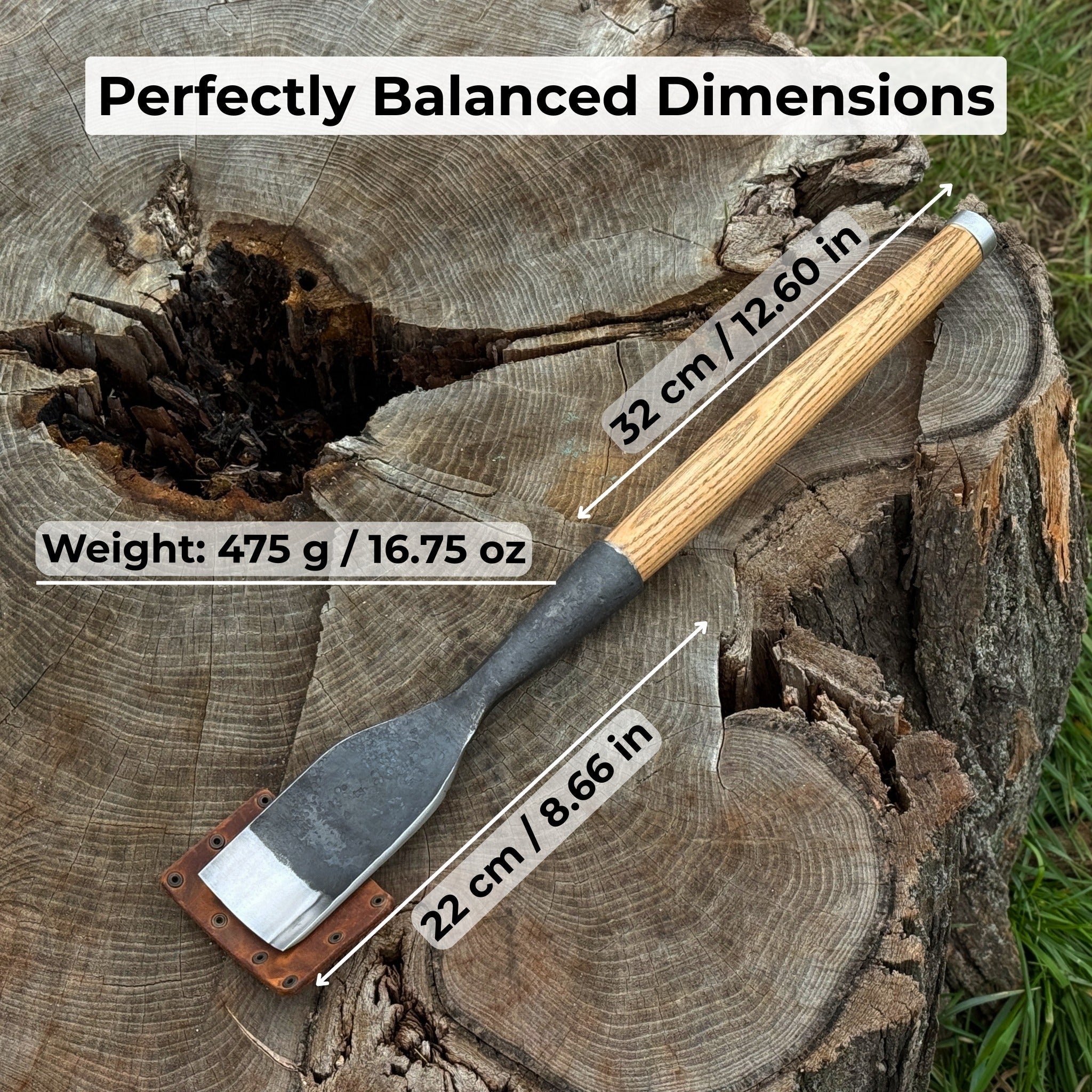 Timber Framing Rounded Chisel, 20 - 100 mm (0.8 - 3.9 inches) - 4