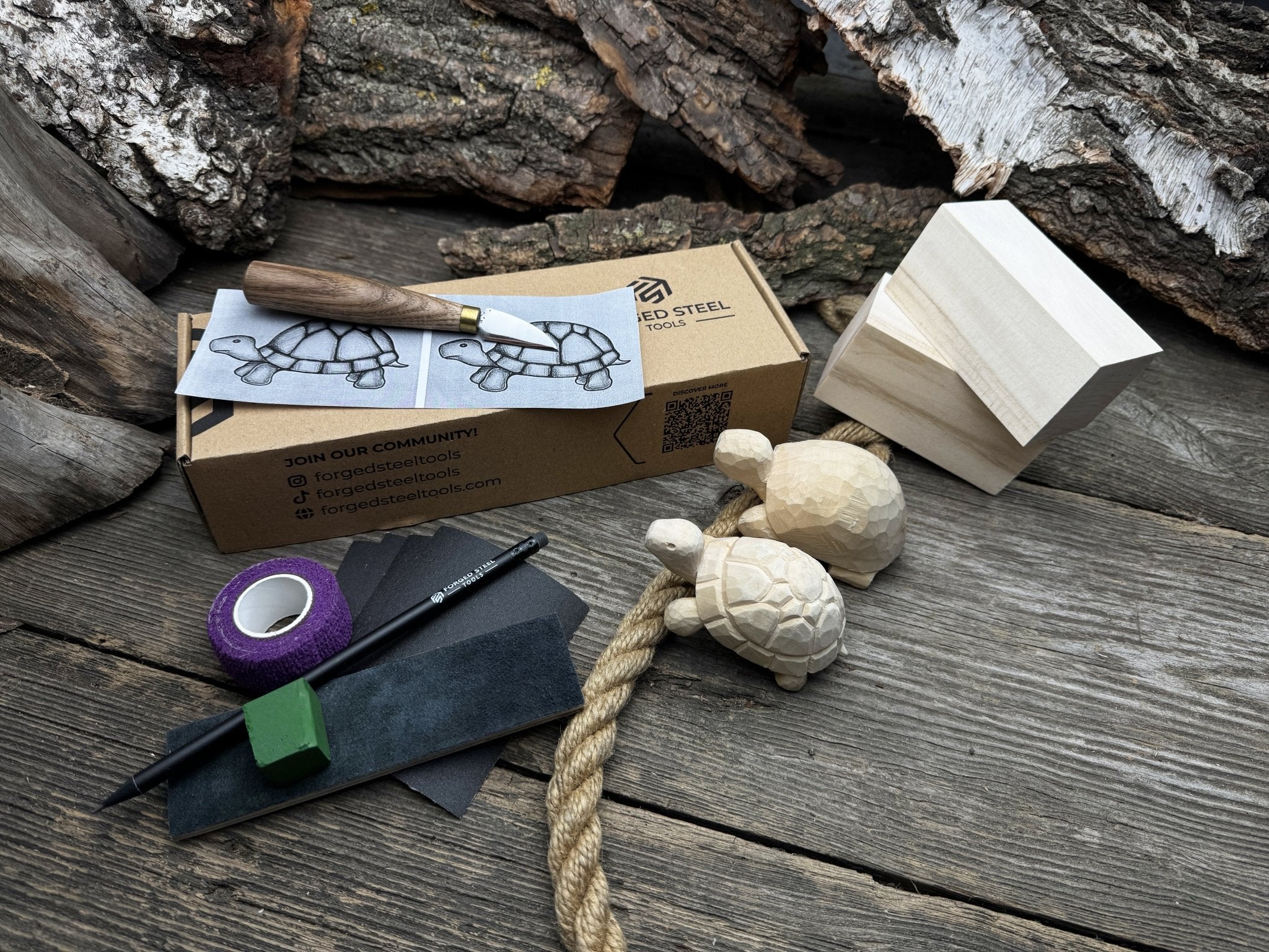 Turtle Carving Kit – Complete Starter Whittling Kit for Beginners, Adults, Teens, and Kids - 7