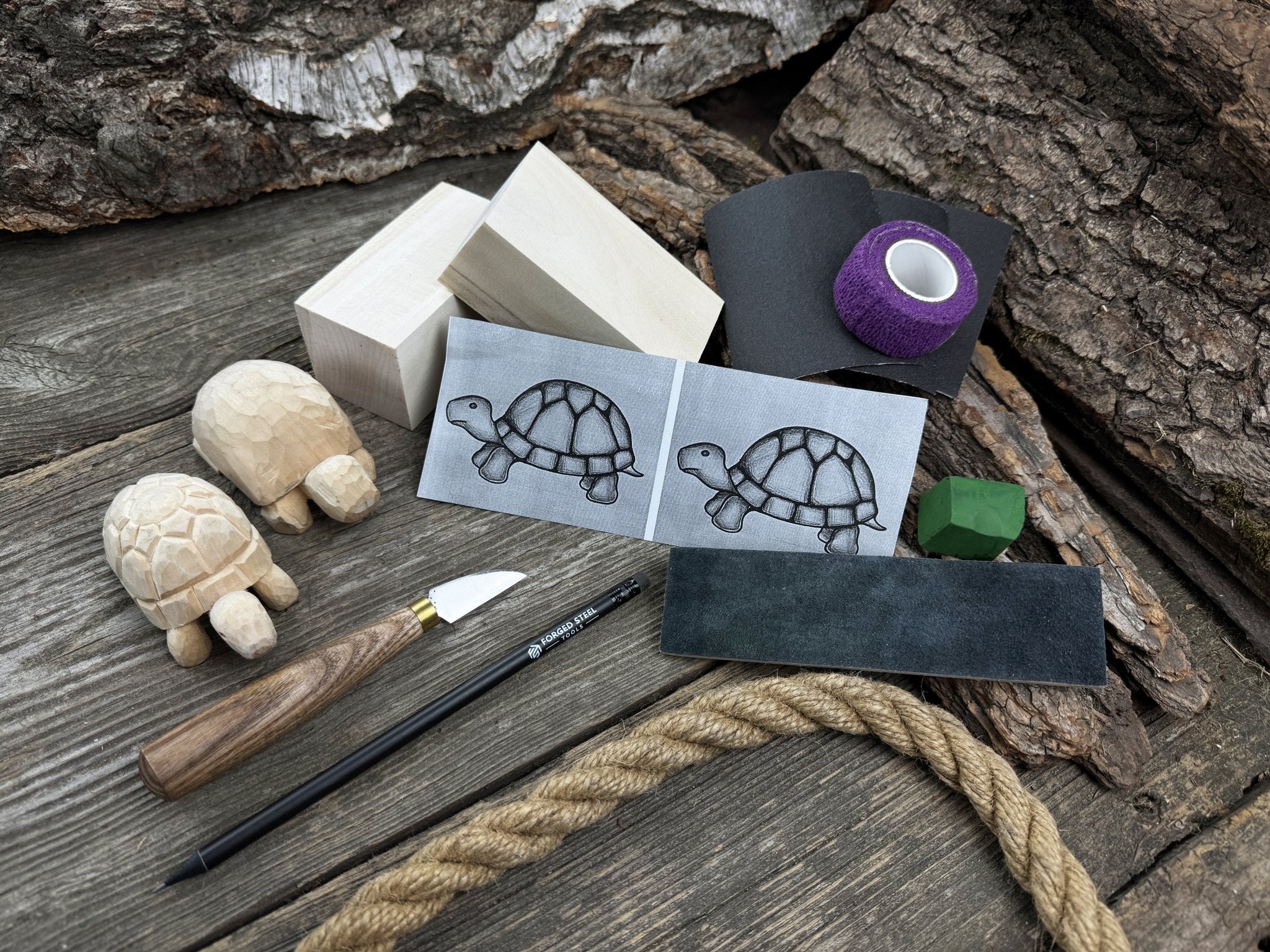 Turtle Carving Kit – Complete Starter Whittling Kit for Beginners, Adults, Teens, and Kids - 5