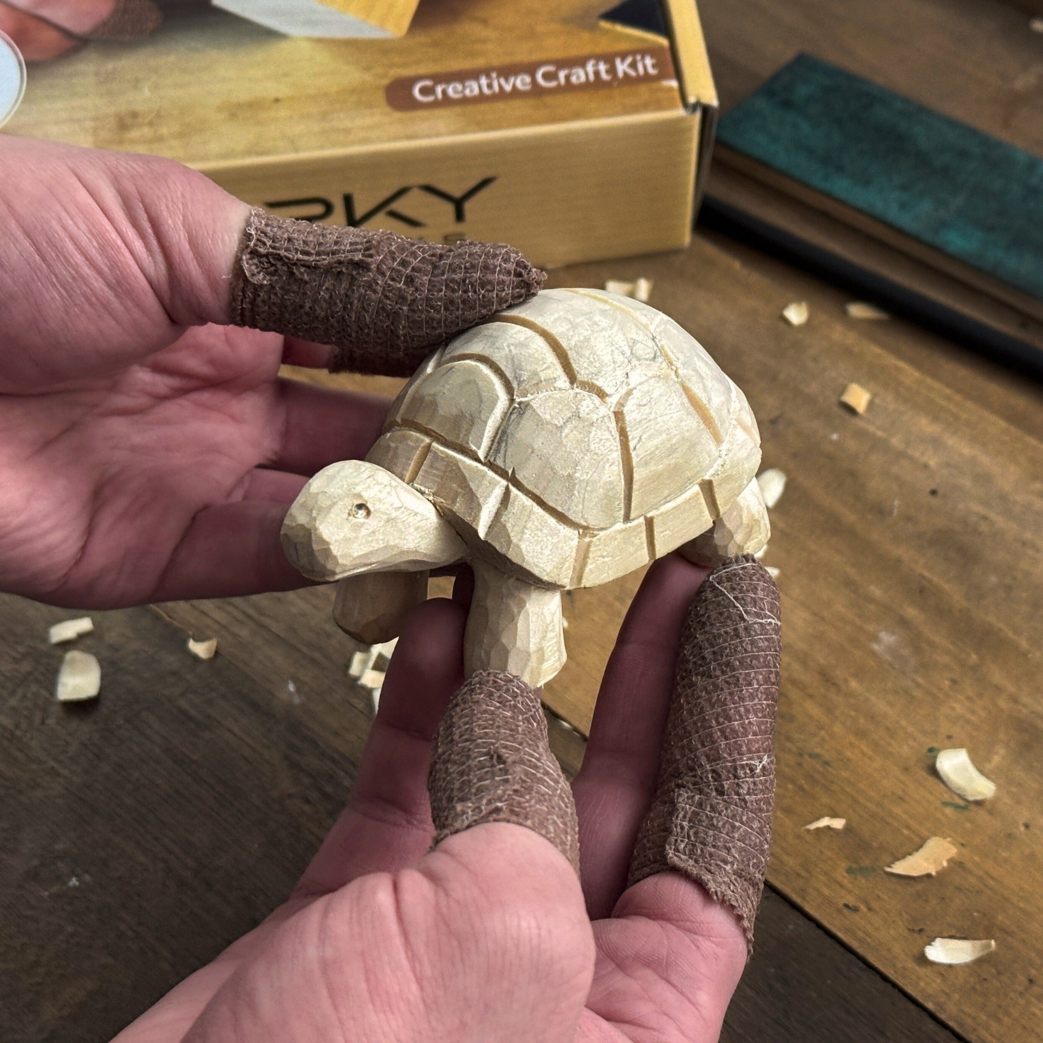 Turtle Carving Kit – Complete Starter Whittling Kit for Beginners, Adults, Teens, and Kids - 7