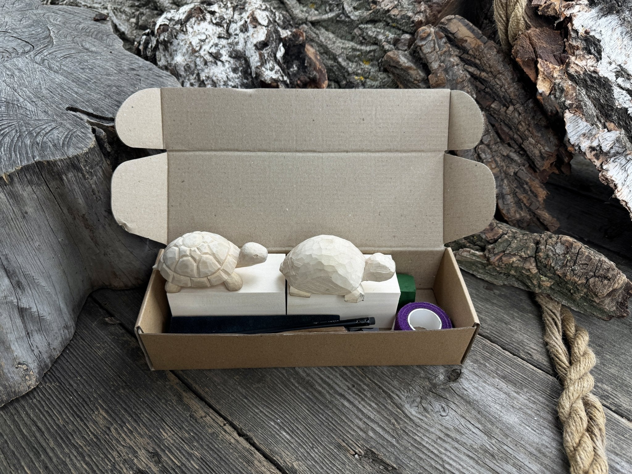 Turtle Carving Kit – Complete Starter Whittling Kit for Beginners, Adults, Teens, and Kids - 2