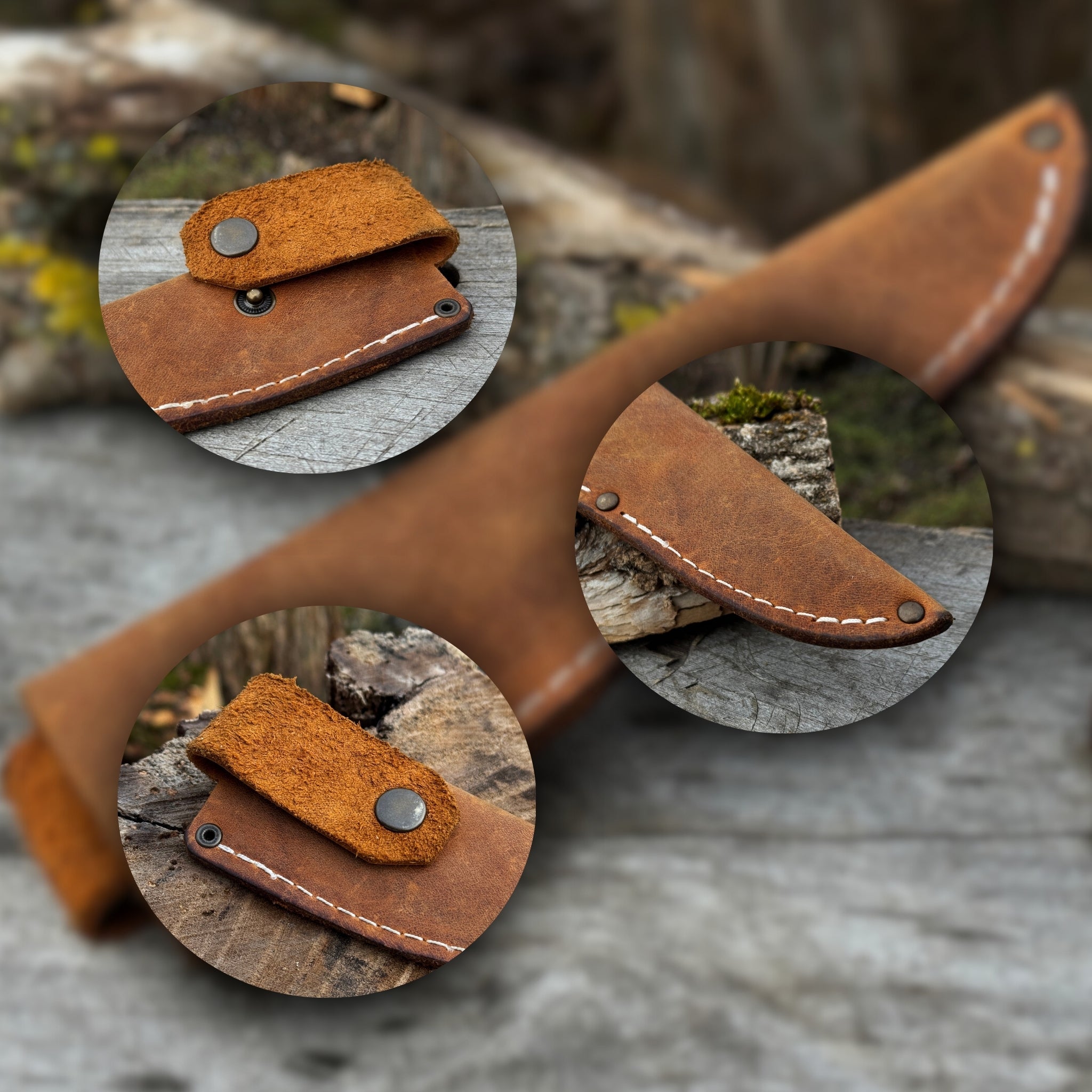 Universal Leather Knife Sheath For Fixed Knife - 7