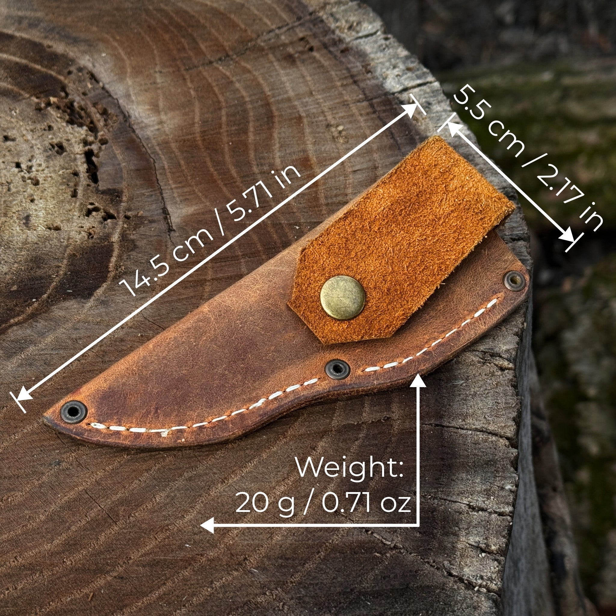 Universal Leather Knife Sheath - 2